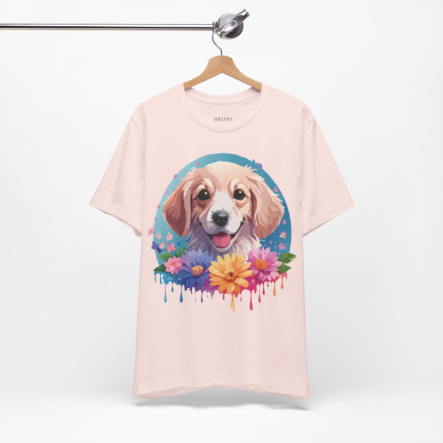 Dog Shirt Unisex Graphic Tee With Original Adelpha Artwork Jersey Short Sleeve Casual Look