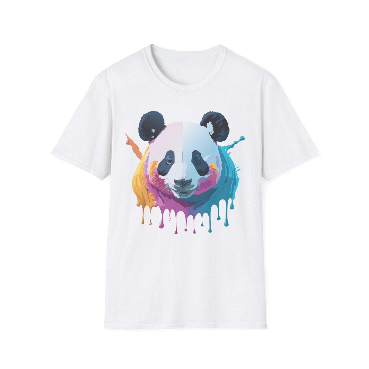 Panda Shirt Unisex T Shirt Softstyle Gildan 64000 100 Percent Ring Spun Cotton Animal Tee