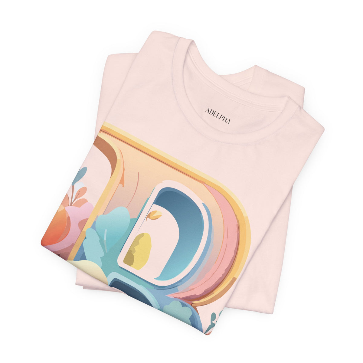 Letter B Graphic Unisex Cotton Bella+Canvas Tee with Art Letter Design