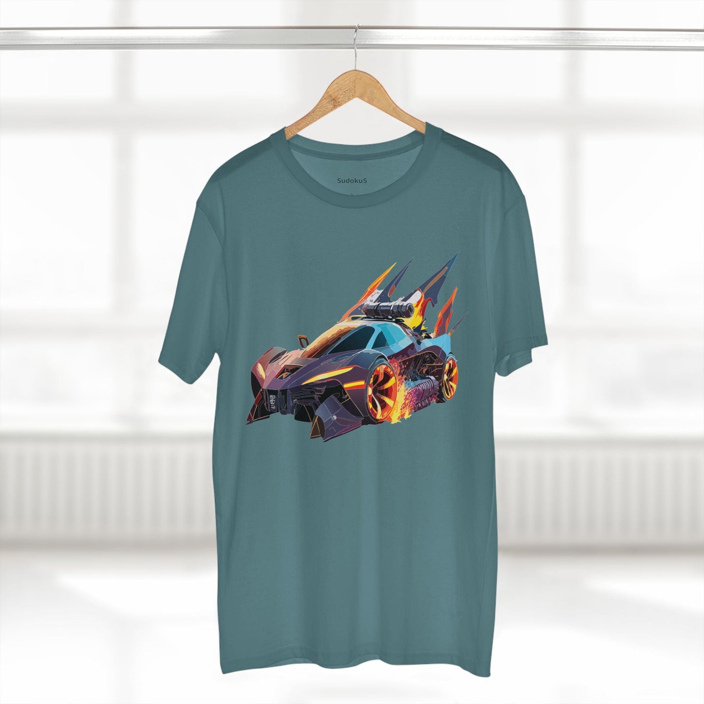 Car Graphic Unisex 100 Cotton Staple Tee 1