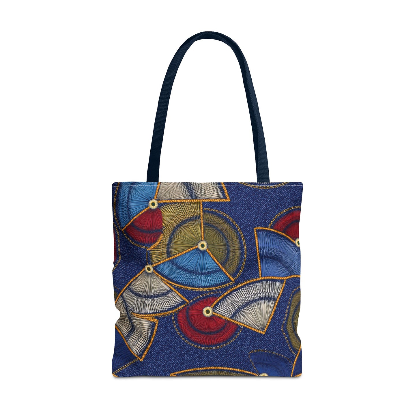 Denim Fabric Imitation Print Unisex Canvas Bag Poly Spun 3 Sizes Tote Bag 142