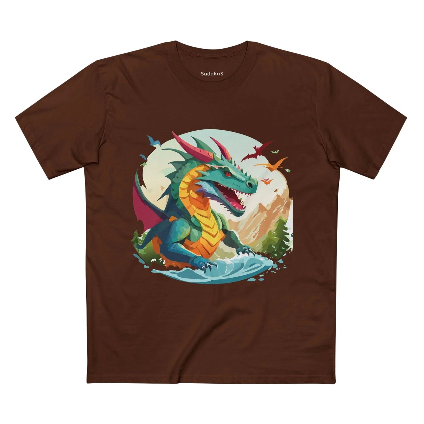 Dragon Graphic Unisex 100 Cotton Staple Tee 26