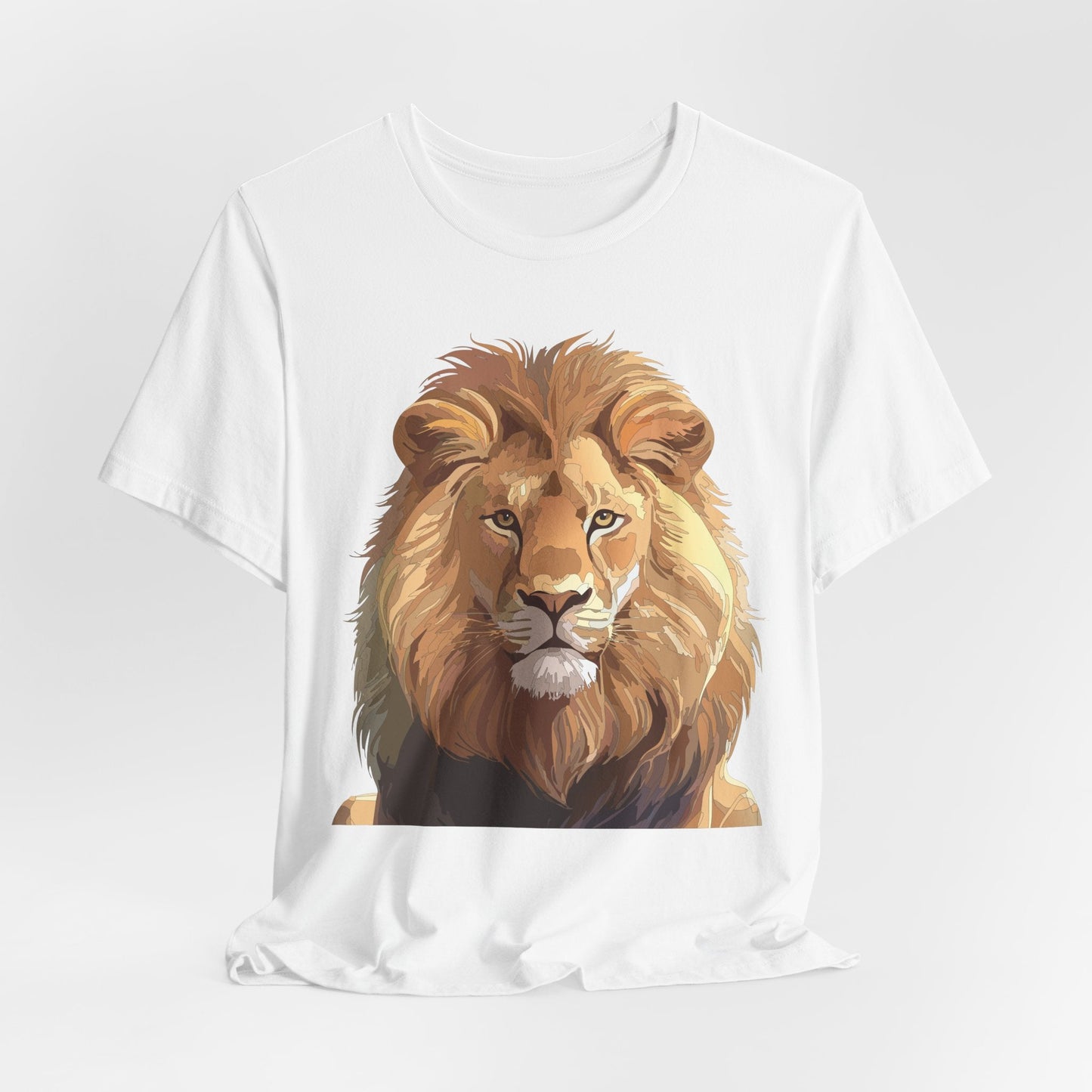Unisex Animal Art Tee Shirt With Wild Animals Design Gildan 64000 Softstyle Cotton