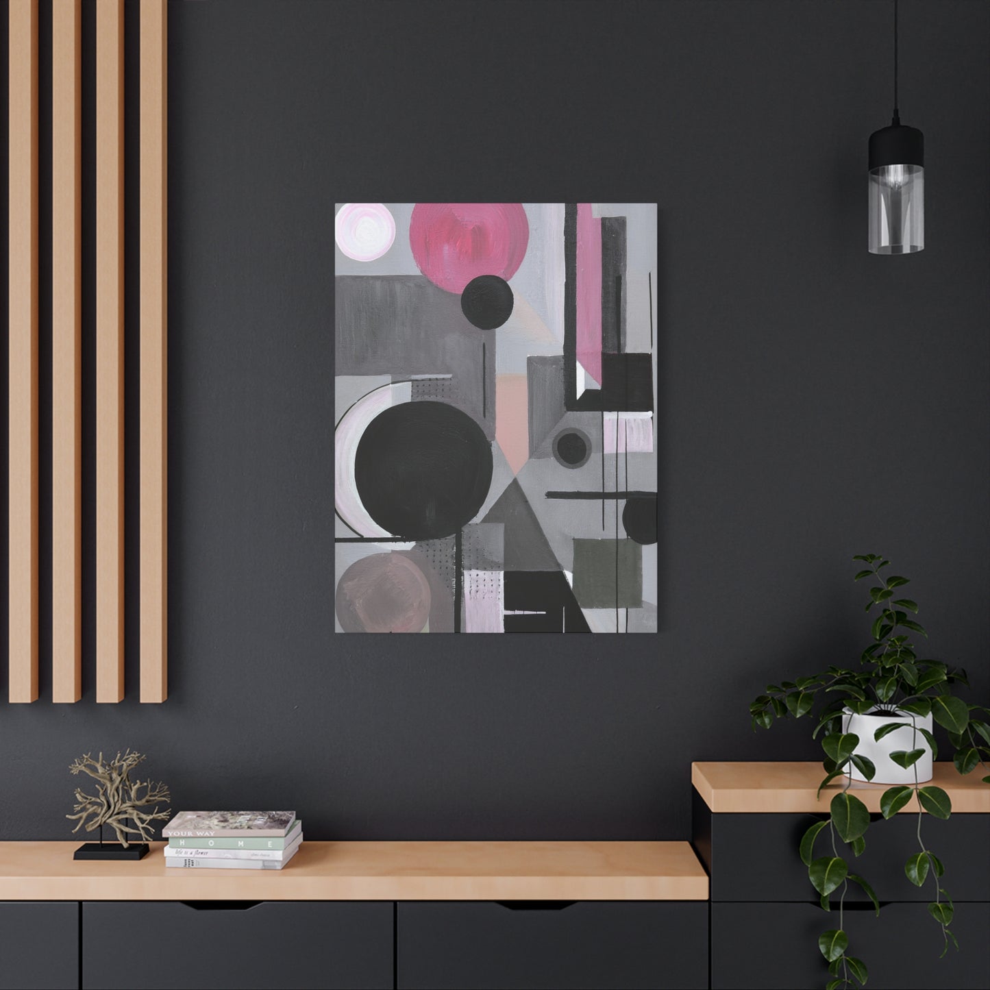 Abstract Geometric Painting Print Canvas 20x24,20x30,24x30 24x32,24x36,30x40 32x48,36x48,40x60 Pine-Wood Inner Frame ABS-42