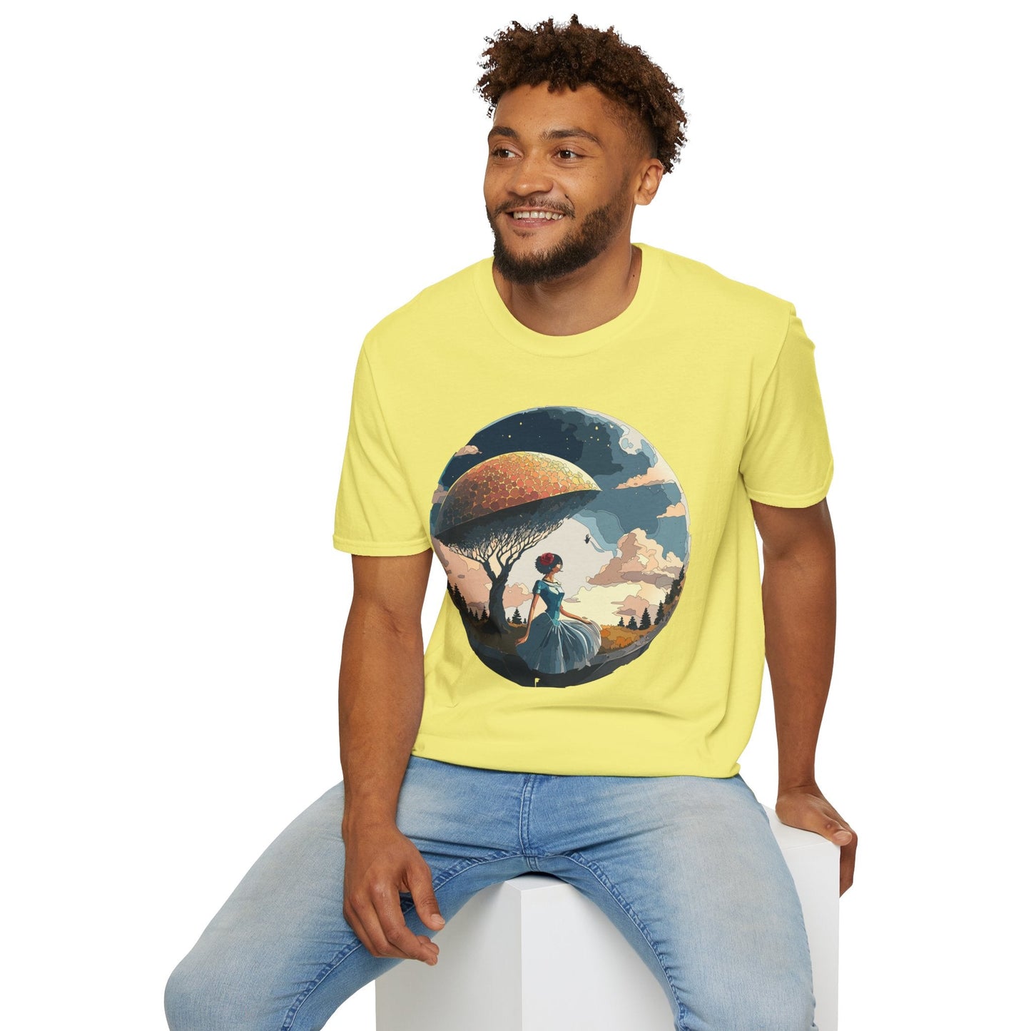 Womens Ladies Graphic T Shirts Art Design Shirt Gildan Softstyle 64000 Unisex Tee