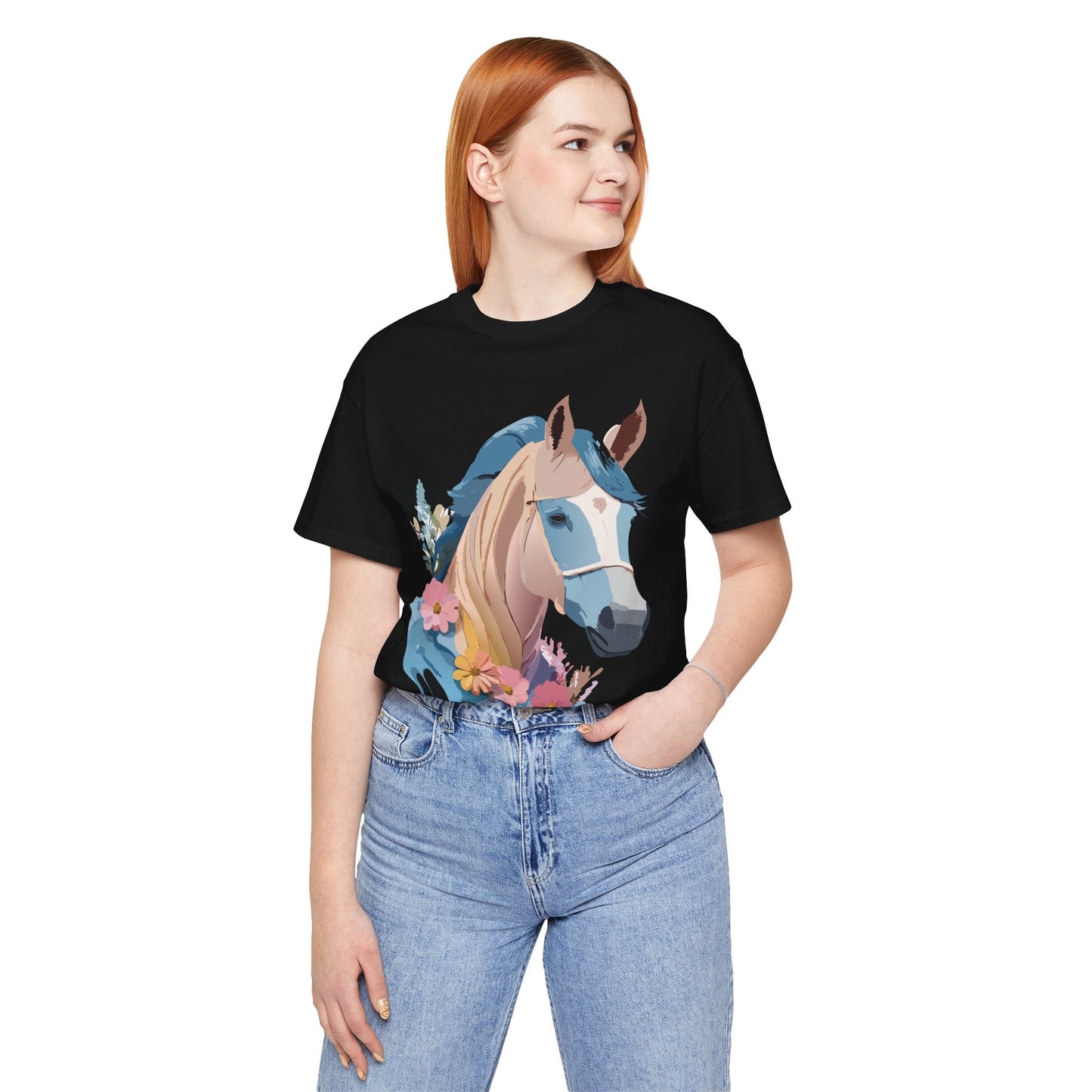 Horse Graphic Unisex 100 Cotton Vintage Animal Art T-Shirt 12