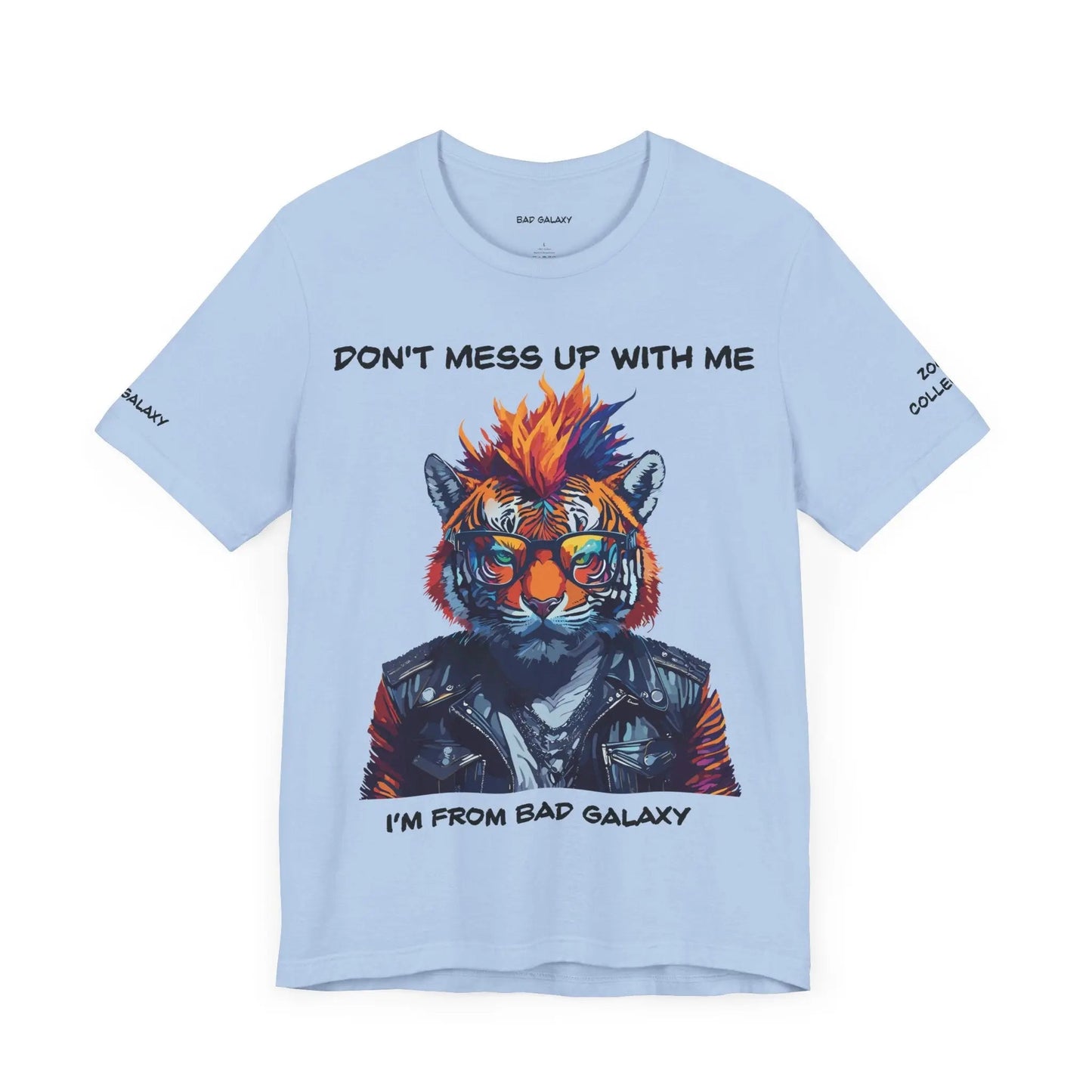 Bad Galaxy Animal T Shirt 100 Percent Cotton Eco Friendly Ink Made in USA Durable Stitching