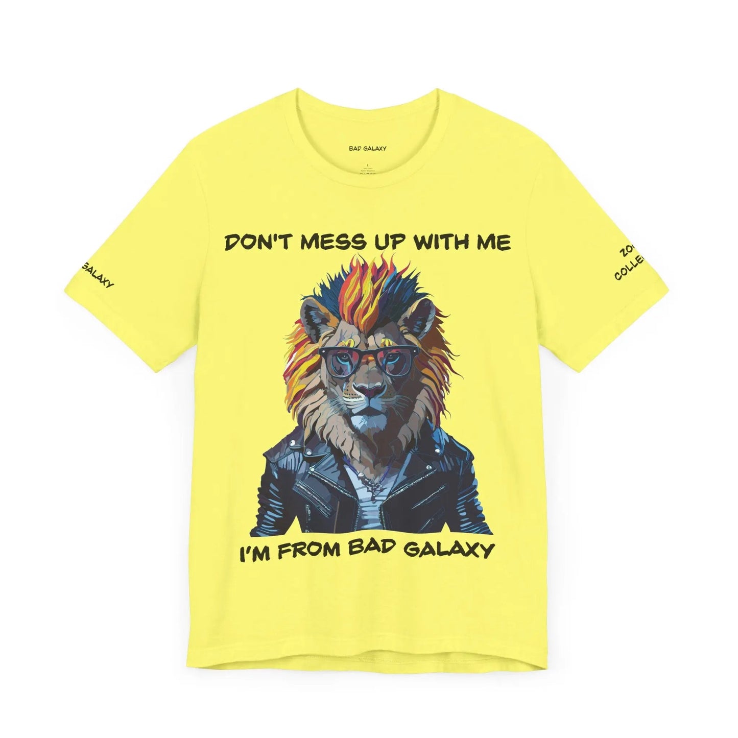 Animal T Shirt From Bad Galaxy Made To Order 100 Percent Cotton Tee Eco Friendly Non Toxic Inks USA