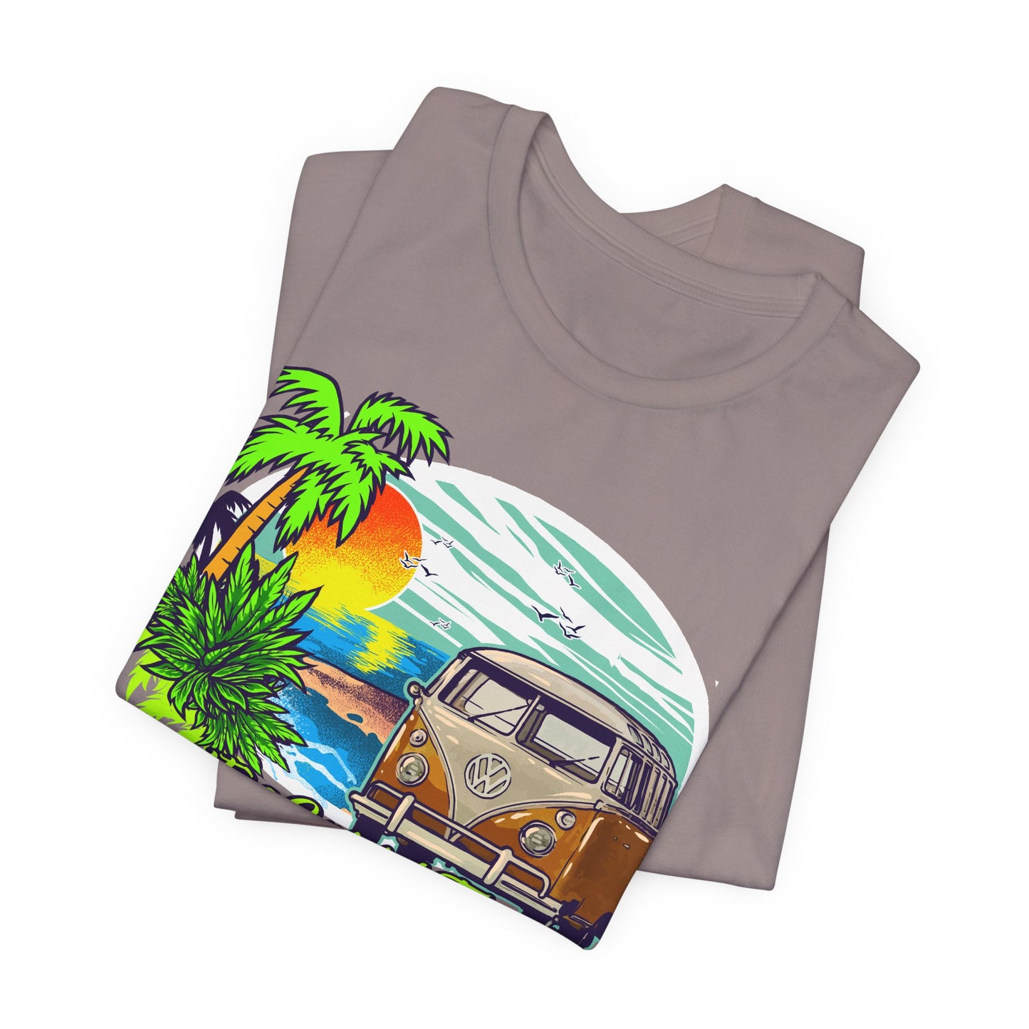 Old Bus Retro Poster Graphic Design Tee, Old Bus Shirt, Vintage Tees, Art Design T-Shirt, Graphic Tee, Retro Art Shirts