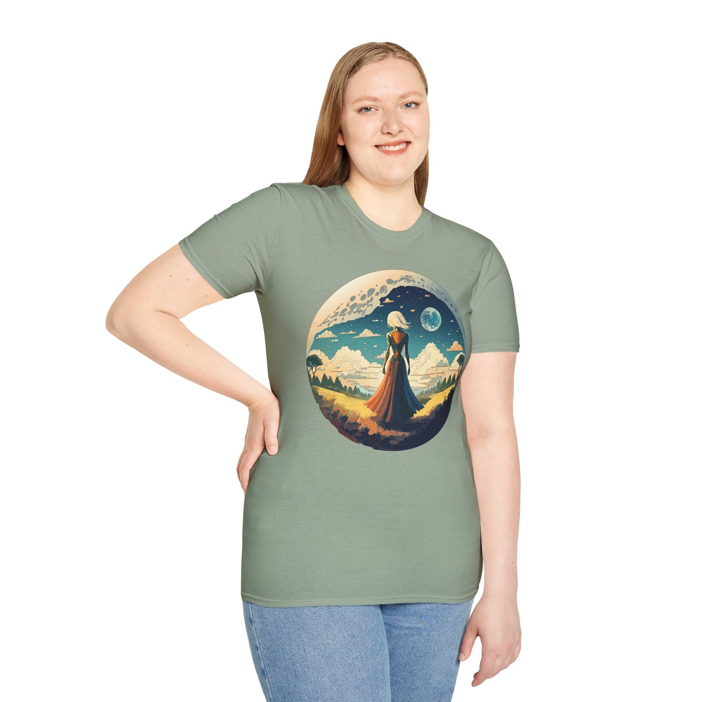 Womens Graphic T Shirts Art Design Tee Unisex Softstyle 64000 Cotton Tee Comfortable Everyday Wear