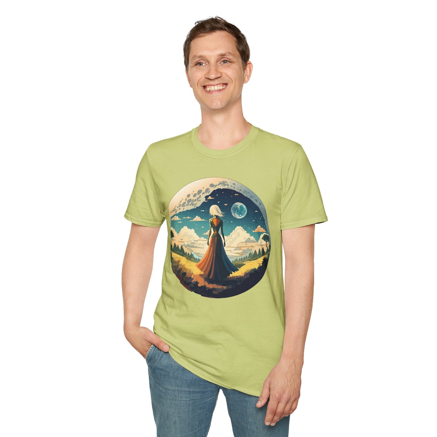Womens Graphic T Shirts Art Design Tee Unisex Softstyle 64000 Cotton Tee Comfortable Everyday Wear