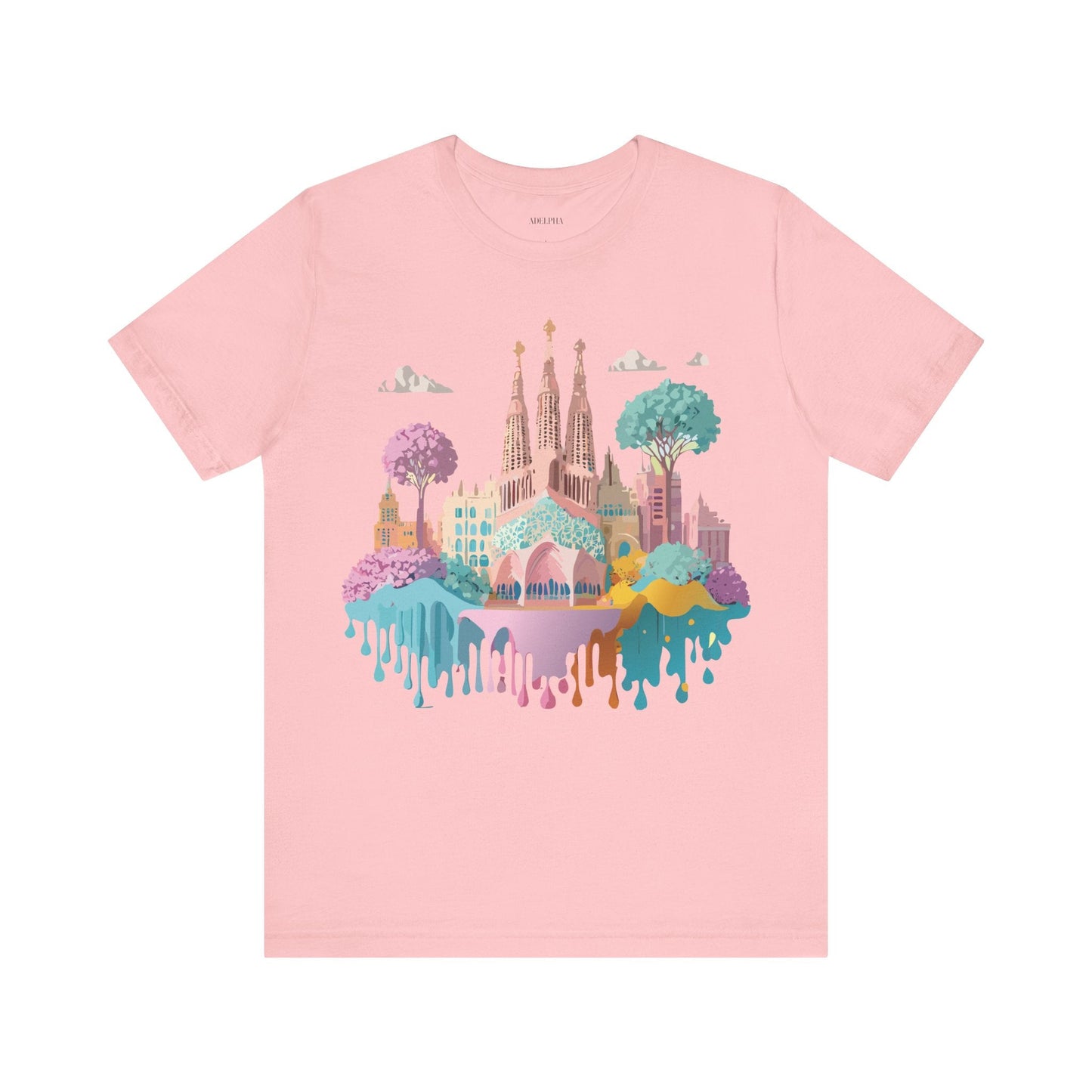 Unisex Graphic Tee With Original Vintage Inspired Artwork By Adelpha Barcelona Style