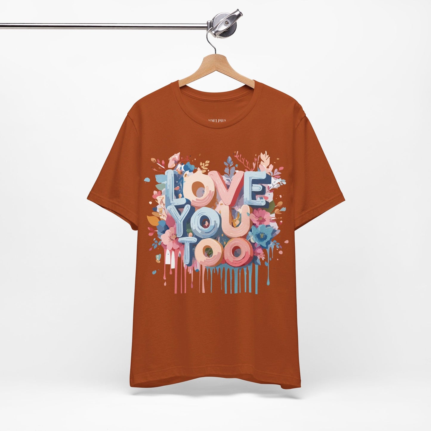 Valentine Graphic Tee Unisex Short Sleeve Art Design By Adelpha Vintage Inspired Tee