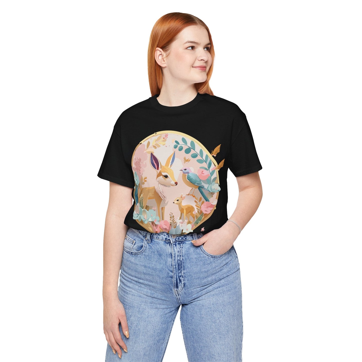 Adelpha Medallion Graphic Tee Unisex Short Sleeve Shirt Vintage Inspired Art Design