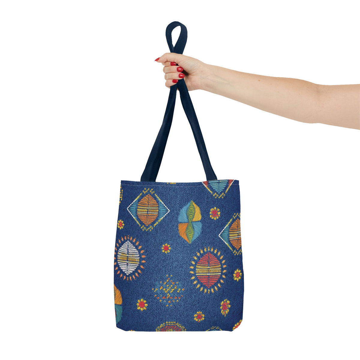 Diwali Graphic Denim Fabric Imitation Print Unisex Canvas Bag Poly Spun 3 Sizes Tote Bag 205-5