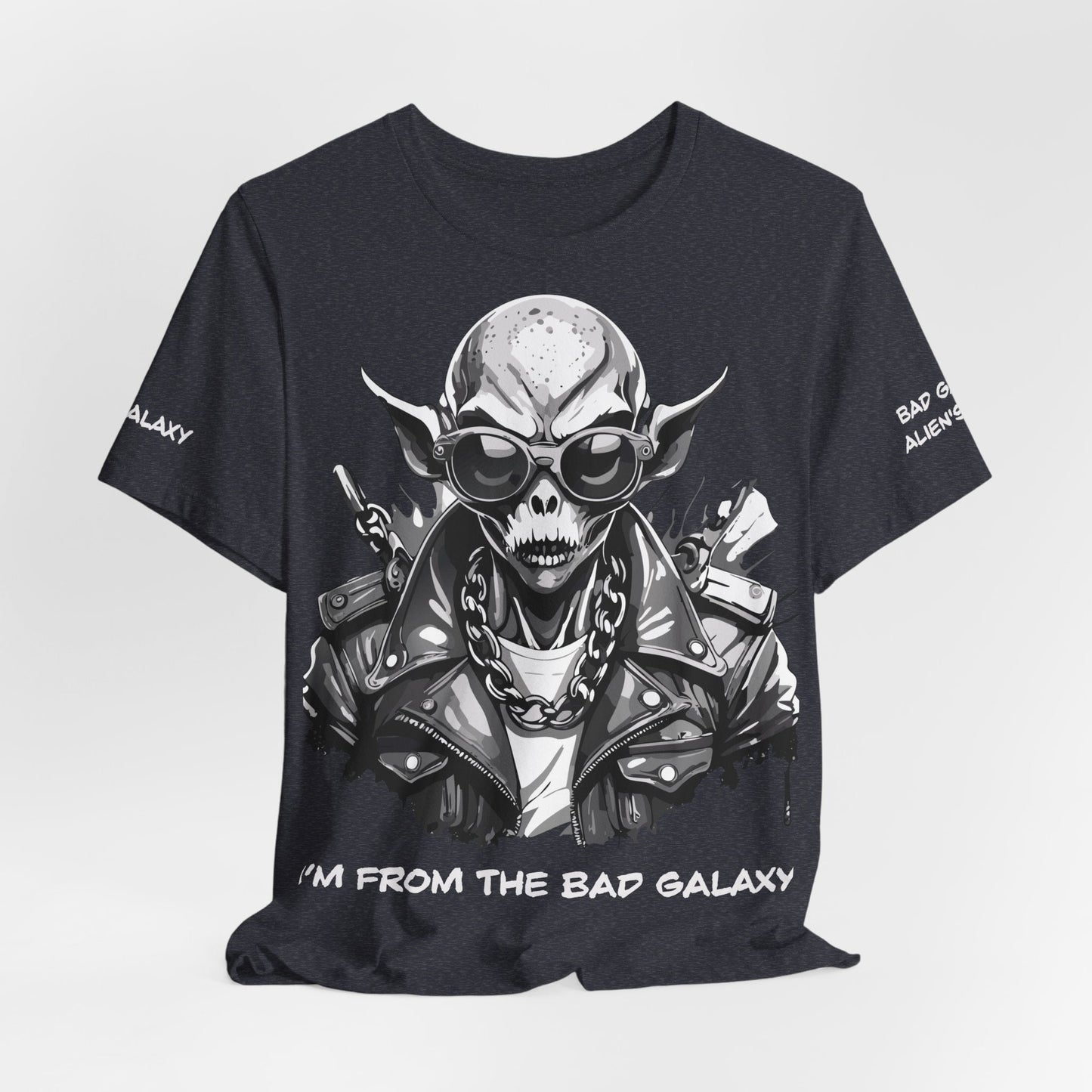 Alien Tee Shirt From Bad Galaxy Made To Order Free Shipping 100 Percent Cotton Eco Friendly In USA