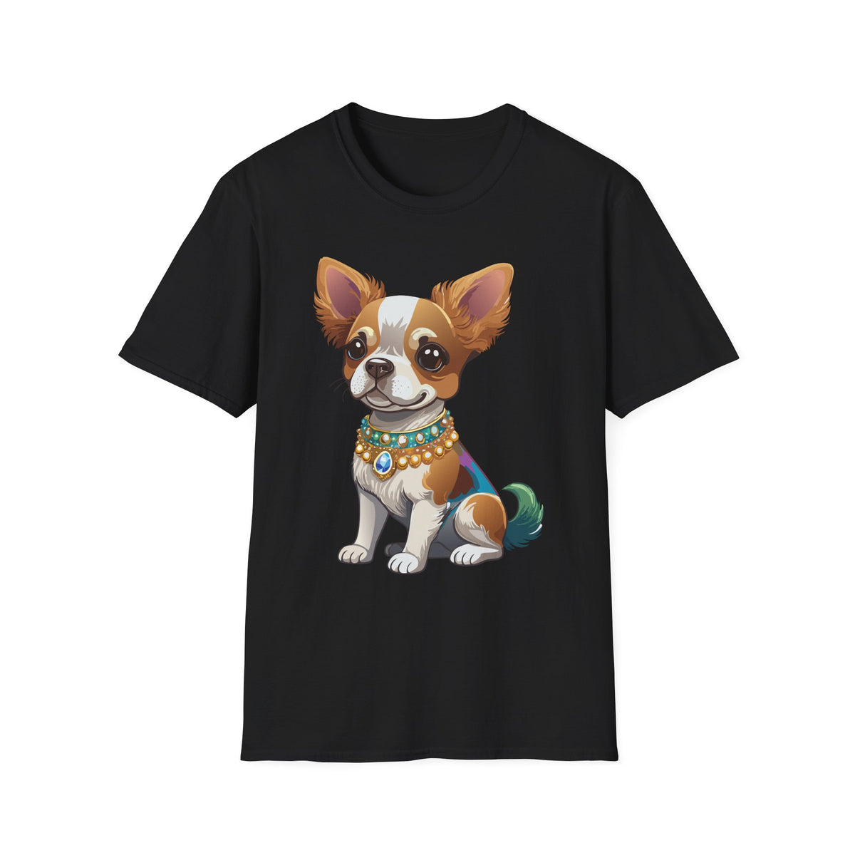Chihuahua Illustration T-Shirt | Cute Dog Portrait Tee
