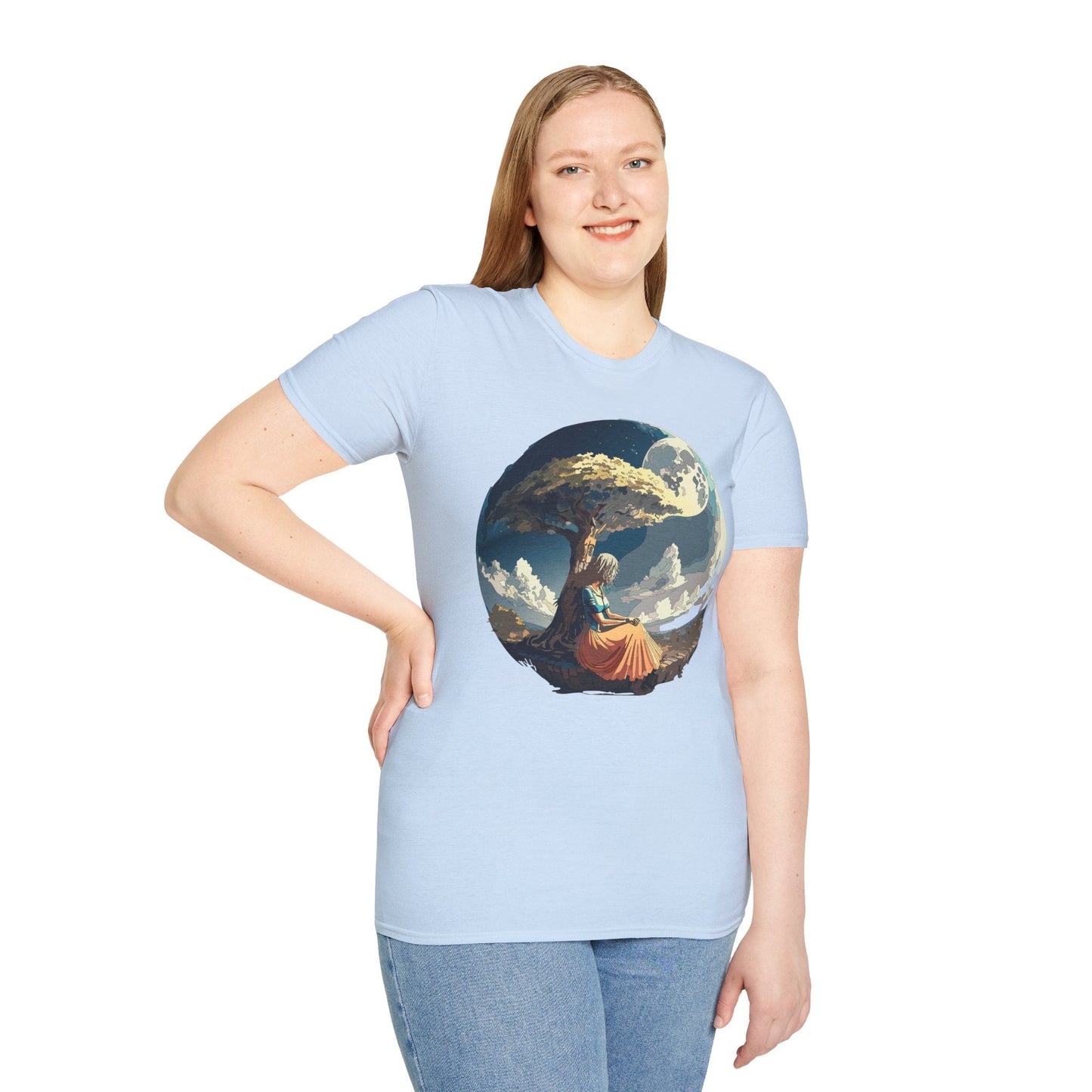 Unisex Graphic T Shirt Art Design Tee Softstyle 64000 Ring Spun Cotton Comfortable