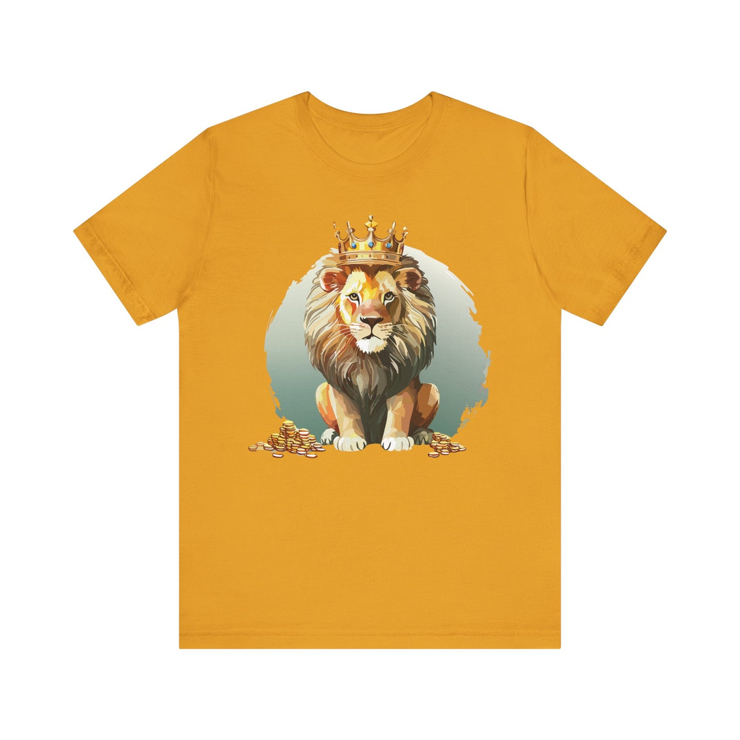 Regal Lion Short Sleeve Tee, Animal Shirt, Lion Tee, Unisex Top, Birthday Gift, Shirt with Animal design