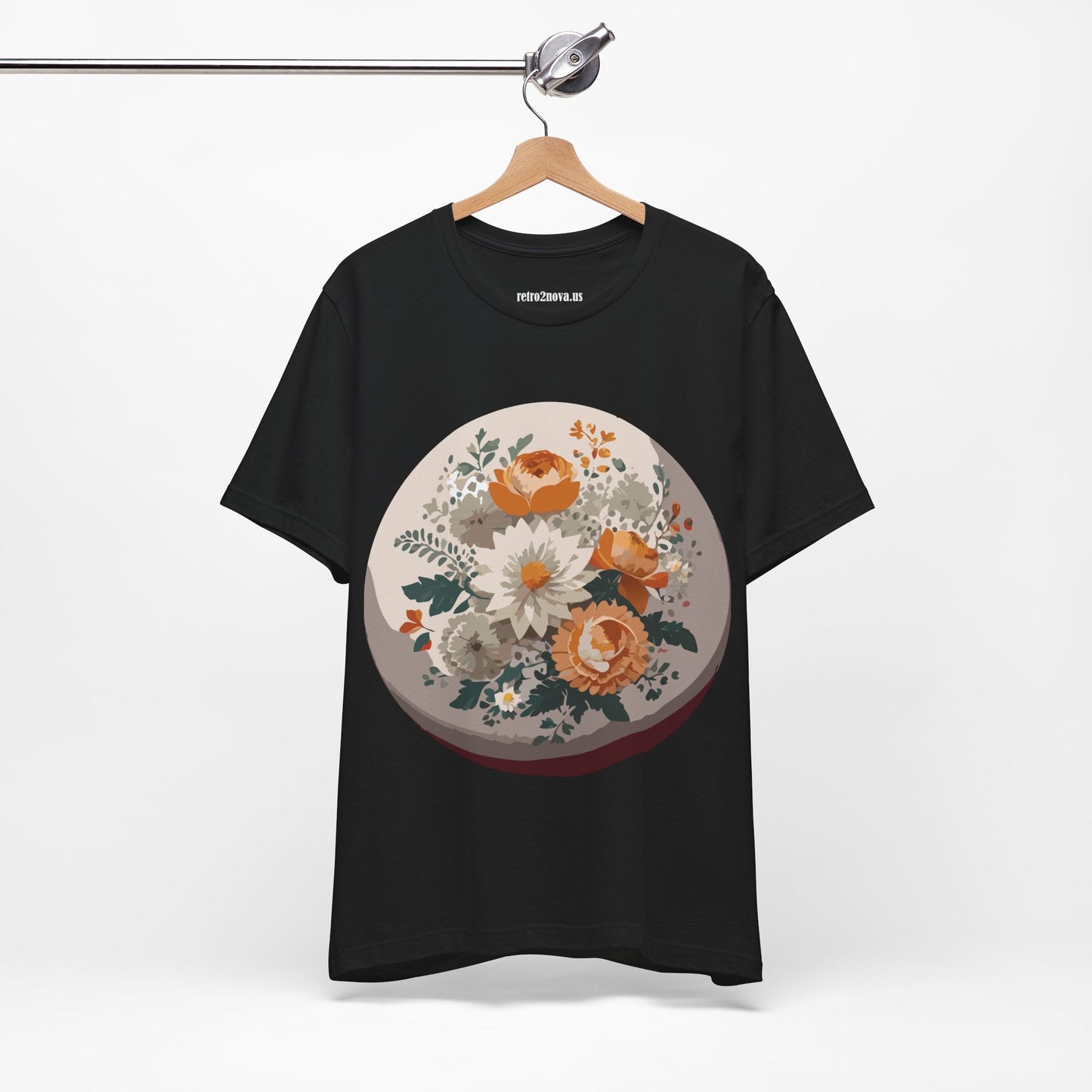 Floral Shirt Unisex Floral Print Jersey Tee Lightweight Breathable From Flowers Collection