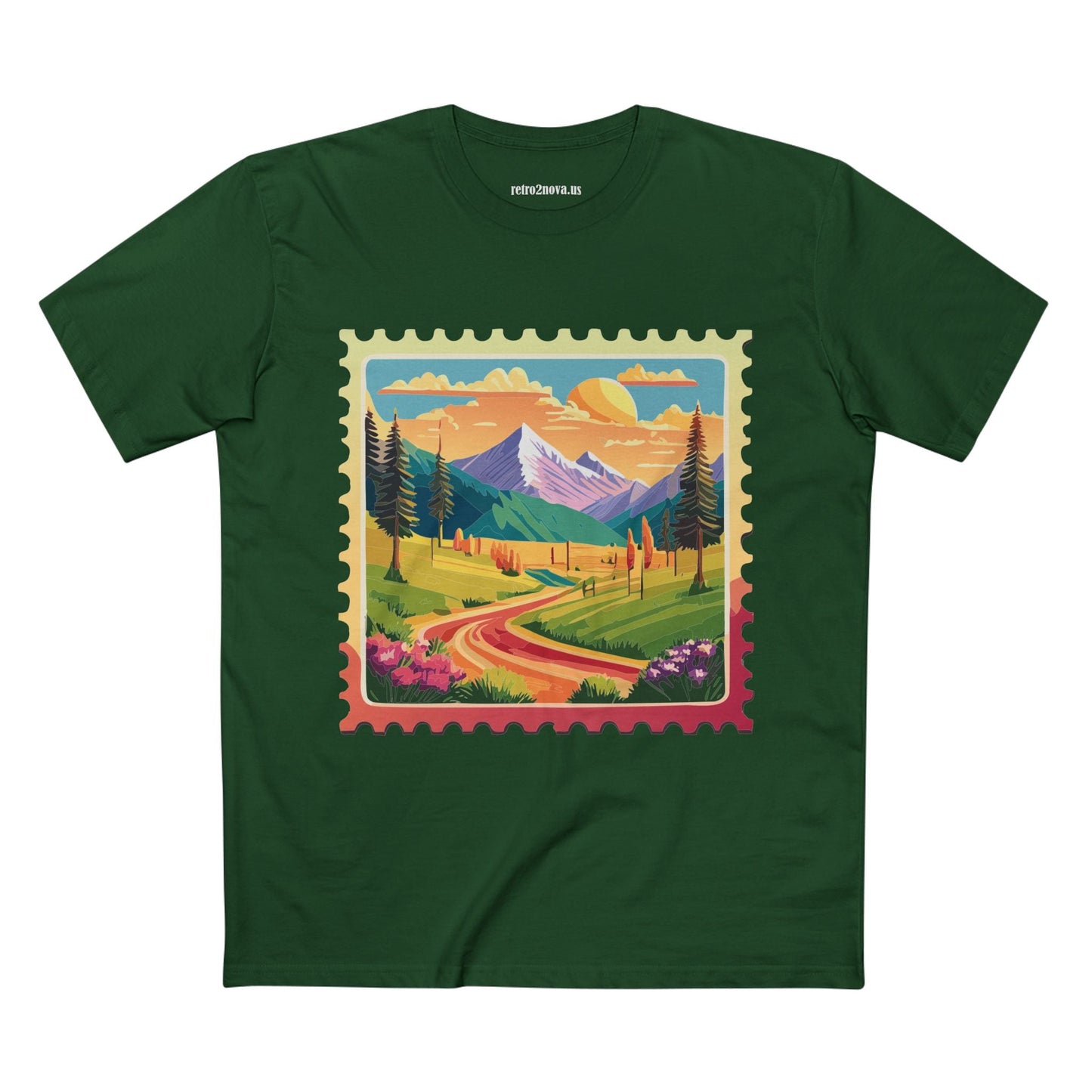 Stamp Shirt Postage Stamp Tee Unisex Premium Cotton With Original Art Design Retro2Nova