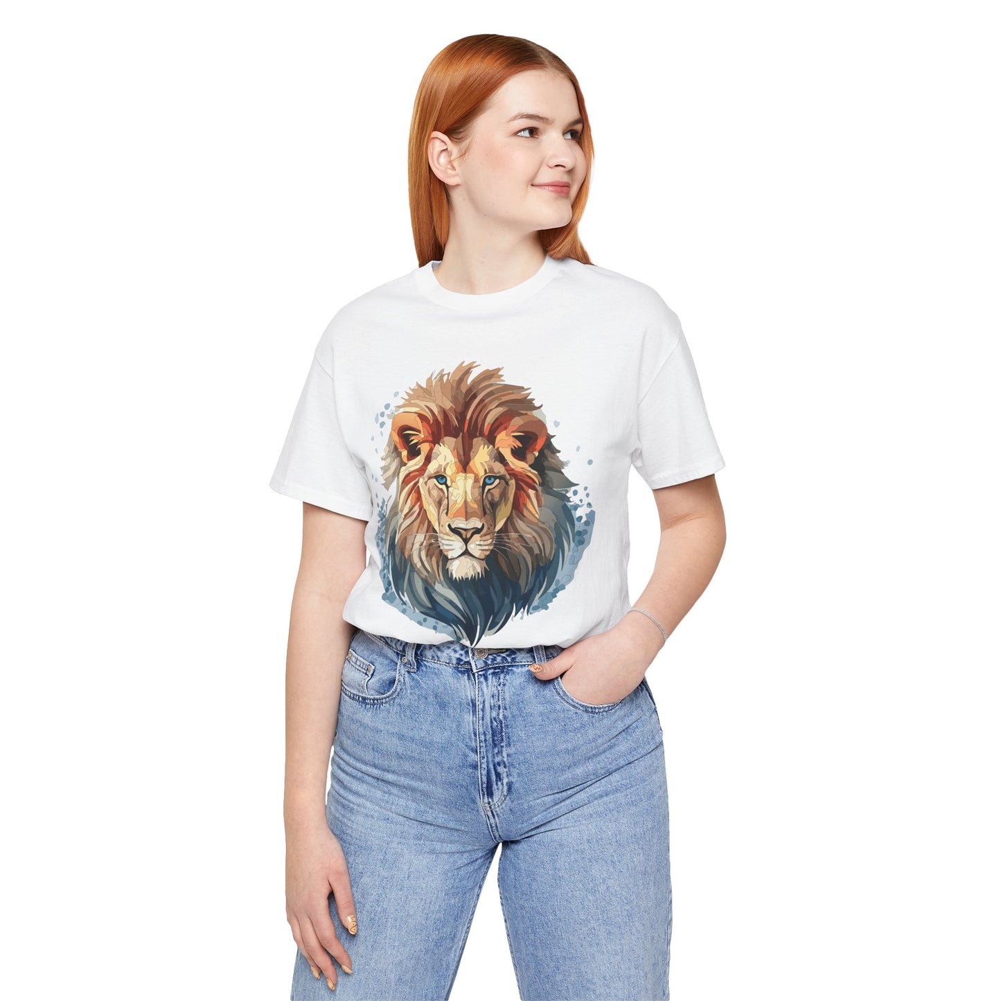 Lion Shirt, Animal Shirt, T-Shirt with Lion, Art Design Tee, Animal Tees, Safari T-Shirt 12