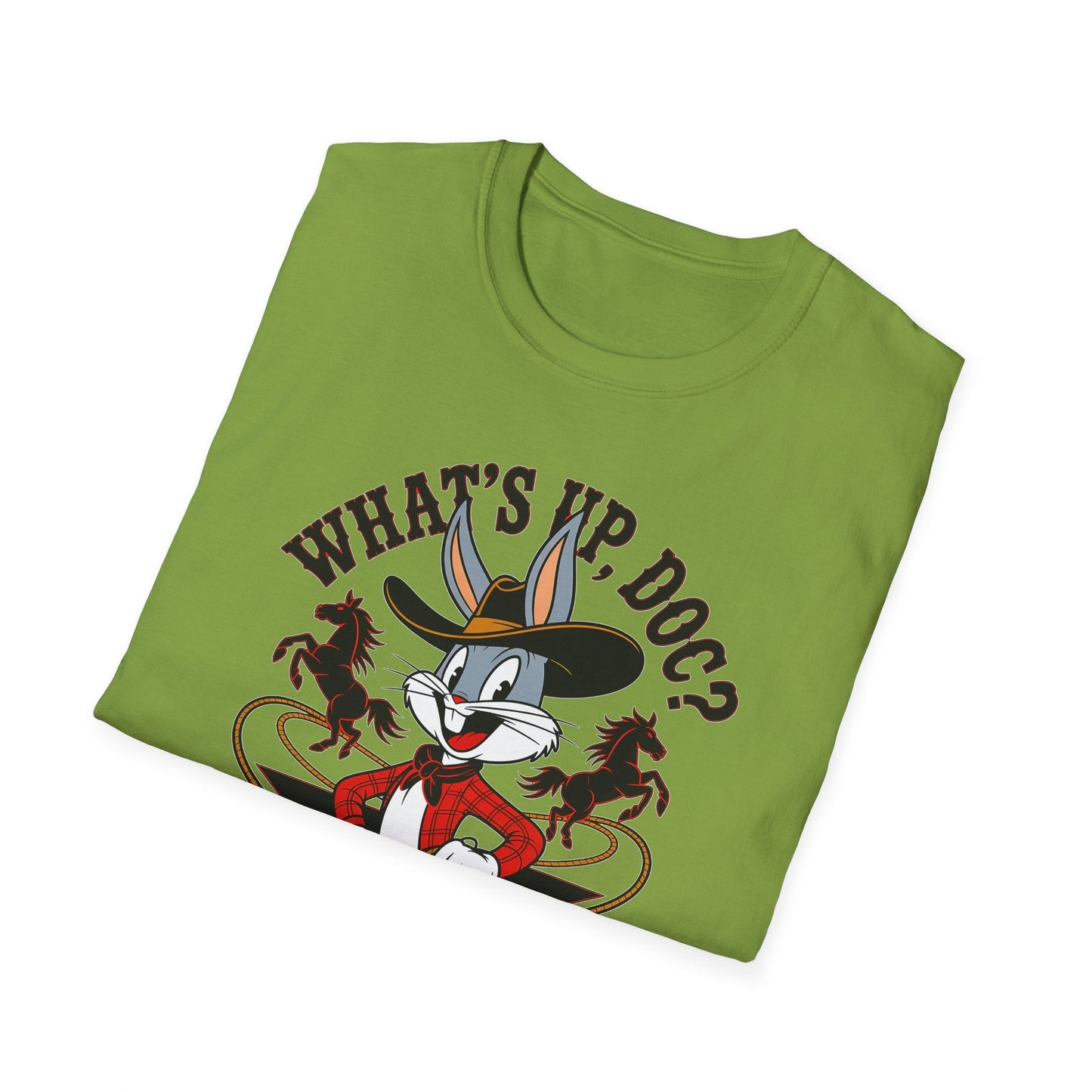 Bugs Bunny Shirt Unisex Cartoon T Shirt With Animation Design Softstyle Gildan 64000