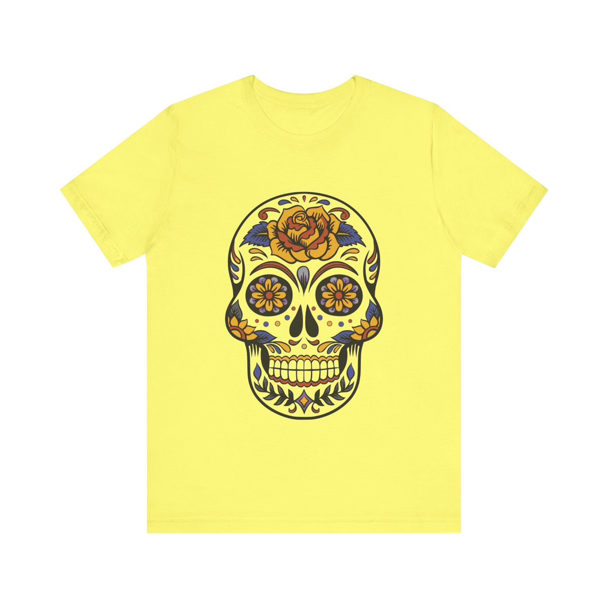 Camiseta unisex de algodón con calavera