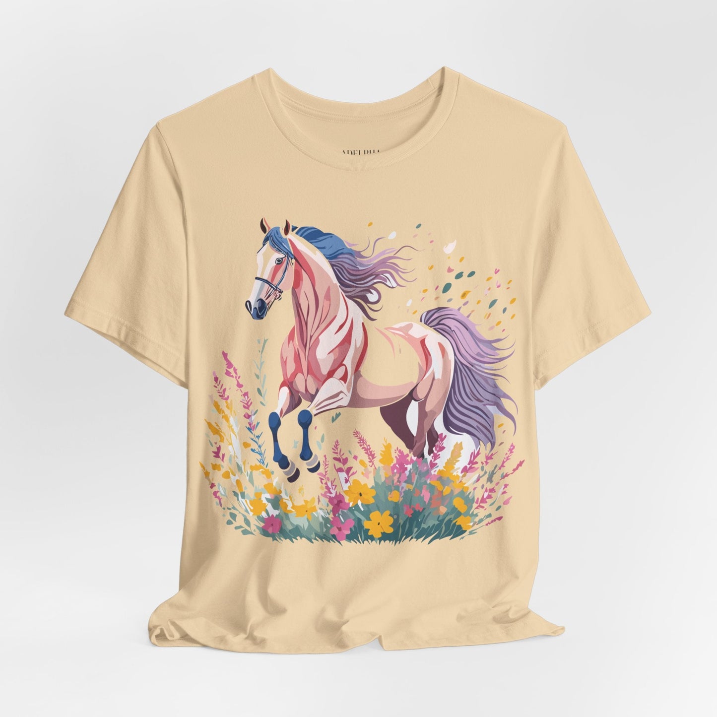 Horse Graphic Unisex 100 Cotton Vintage Animal Art T-Shirt 7