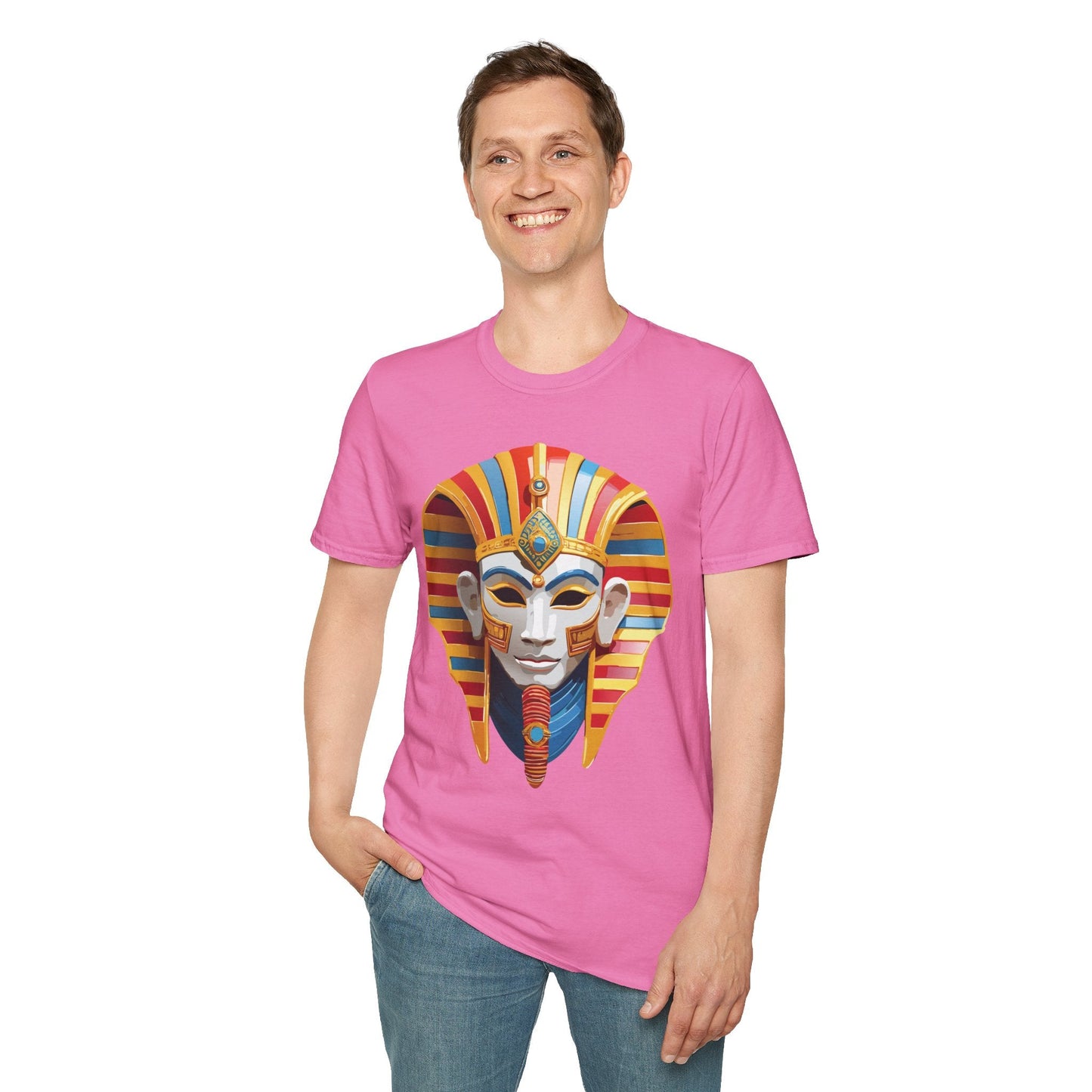 Mask Graphic Unisex Cotton Masquerade Design Artwork Tee 18