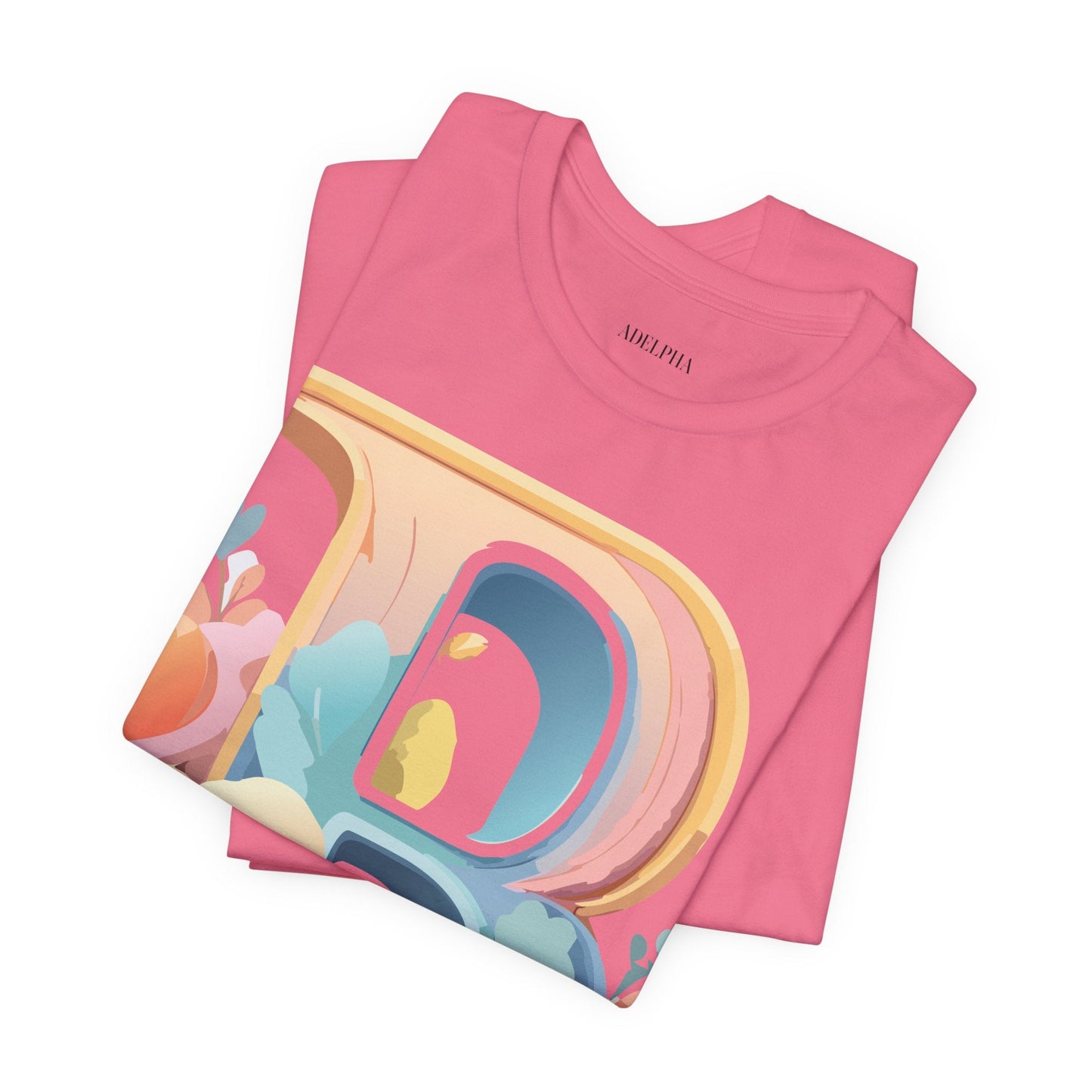 Letter B Graphic Tee Unisex Jersey Short Sleeve Shirt By Adelpha Vintage Artwork