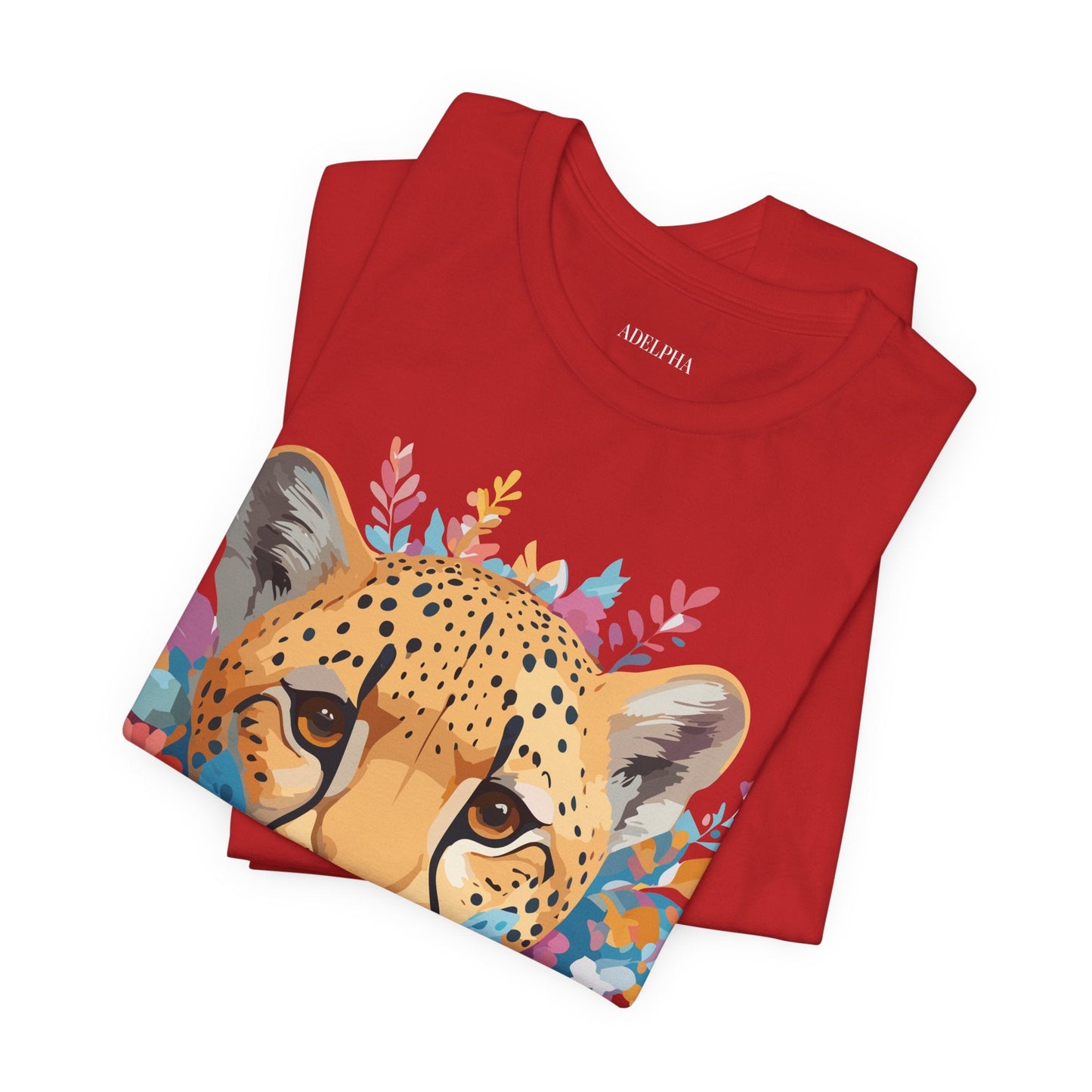 Cheetah Graphic Unisex 100 Cotton Artwork Tee 4