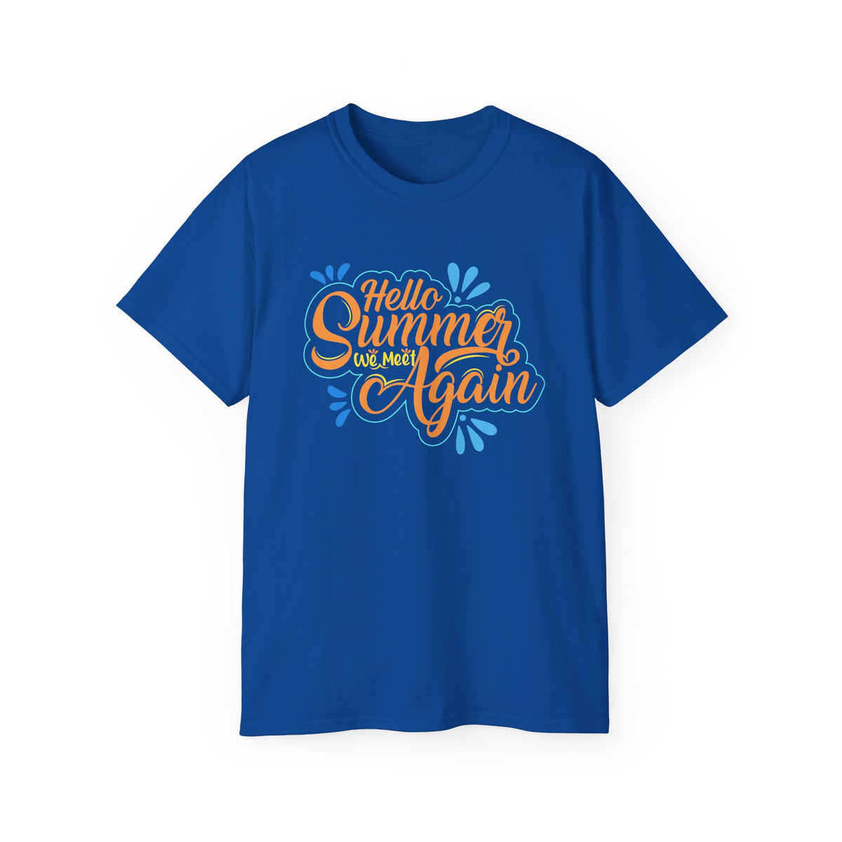 Hello Summer Again T-Shirt | Summer Script Graphic Tee