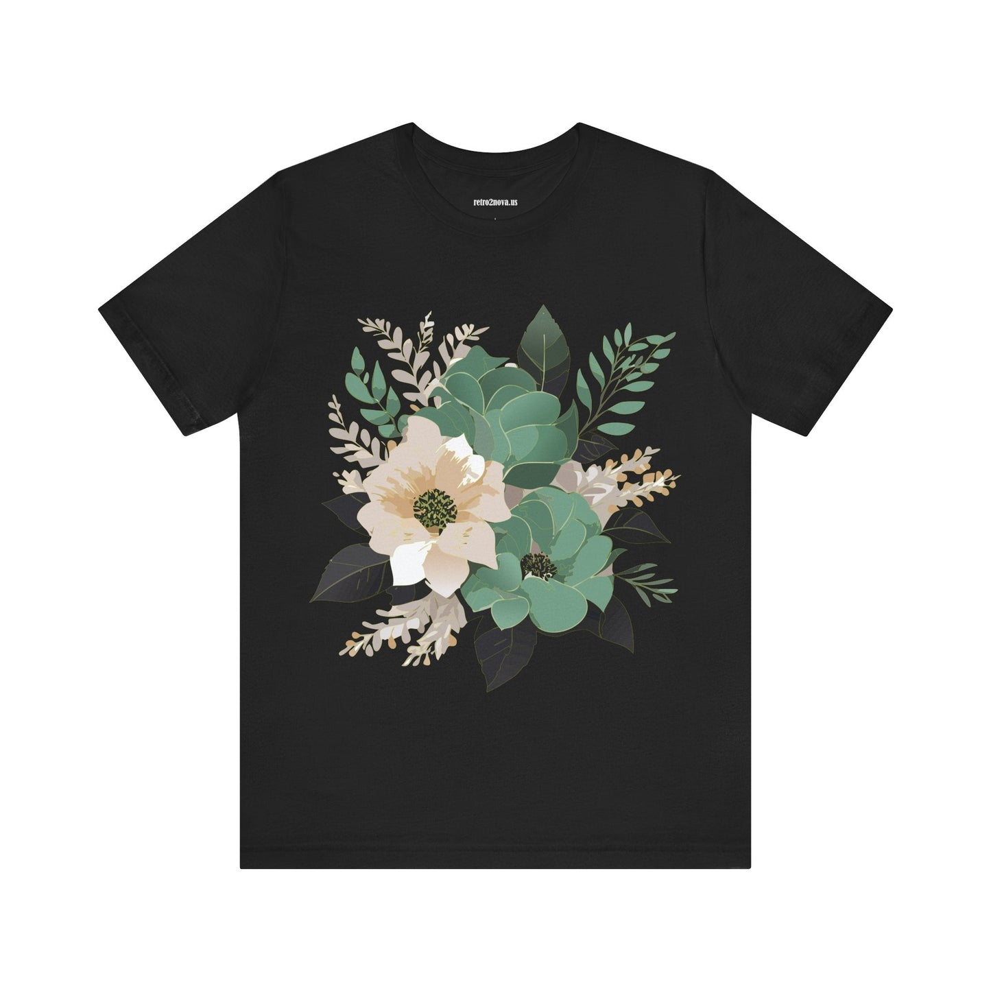 Flowers Shirt Floral Shirt Unisex Jersey Short Sleeve Tee From Flowers Collection Retro2Nova