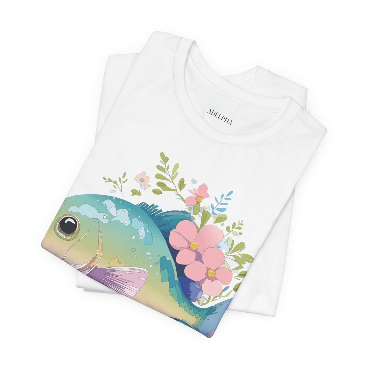 Fish Graphic Design Tee Bella+Canvas Unisex 100 Cotton Tee Shirt a1010