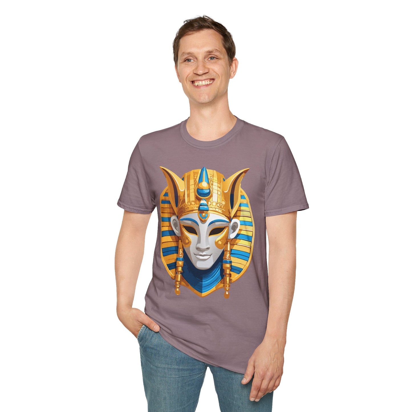 Mask Tee Shirt Unisex Masquerade Design Artwork Gildan Softstyle 64000 Cotton Tee