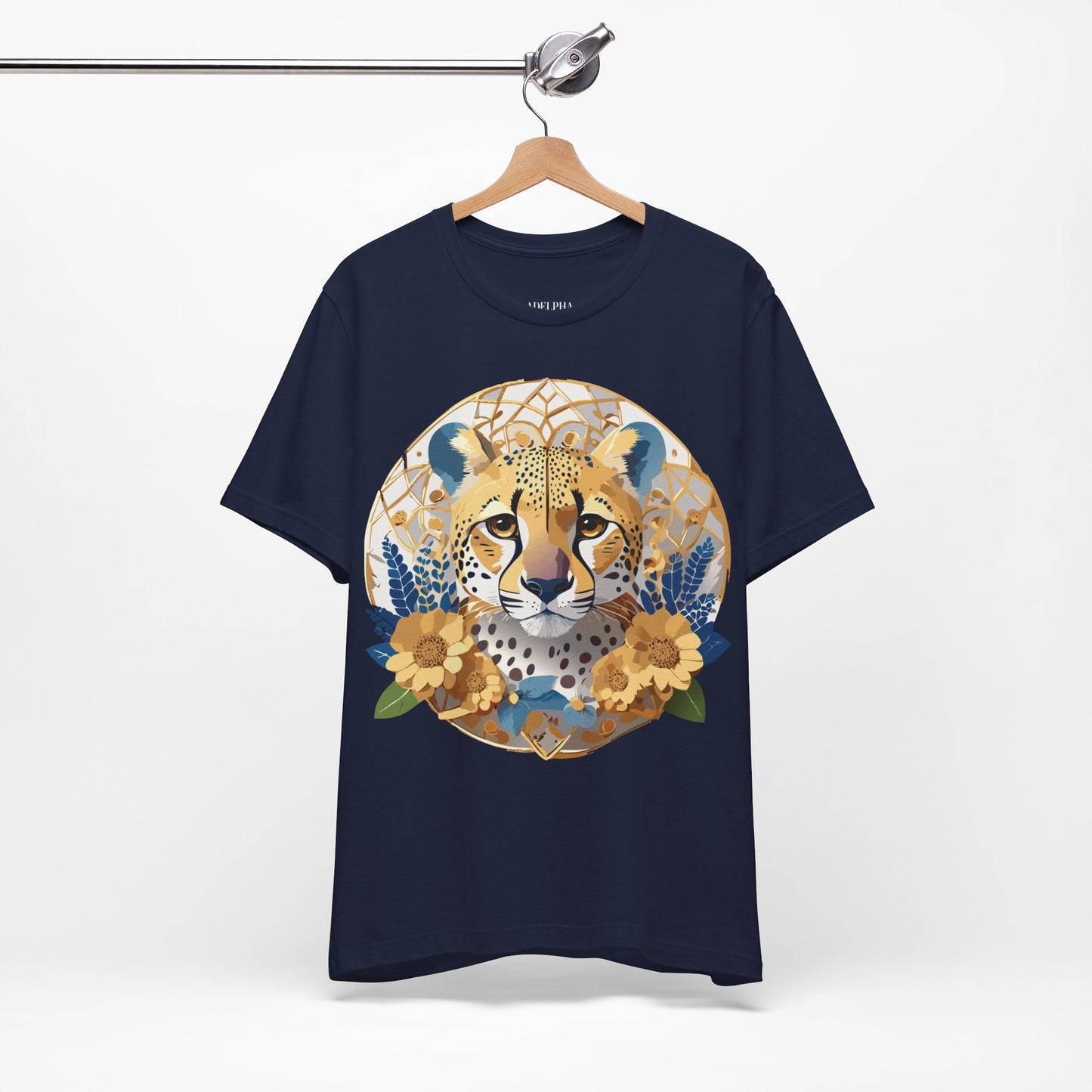 Medallion Shirt Unisex Graphic Tee With Vintage Inspired Adelpha Artwork Short Sleeve Jersey