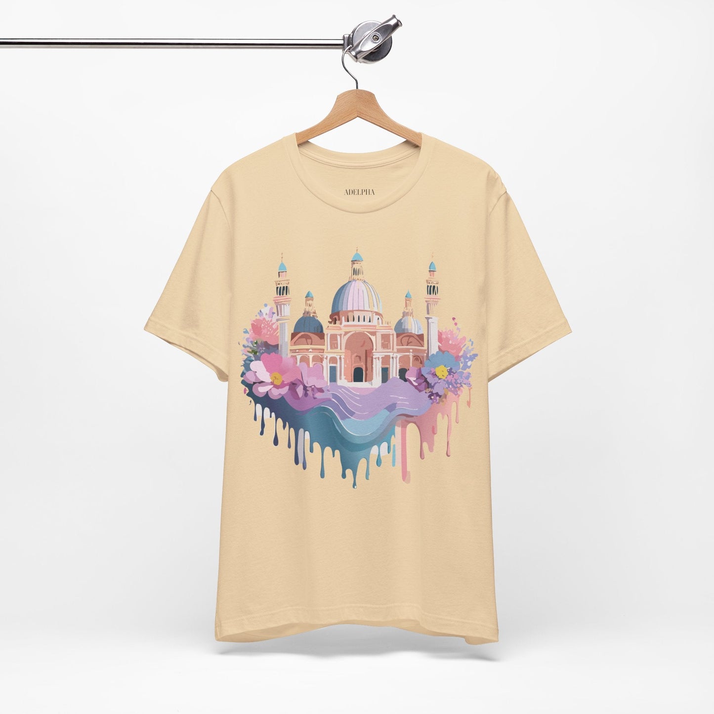 Venice Tourist Graphic Tee Unisex Jersey Short Sleeve Art By Vintage Style