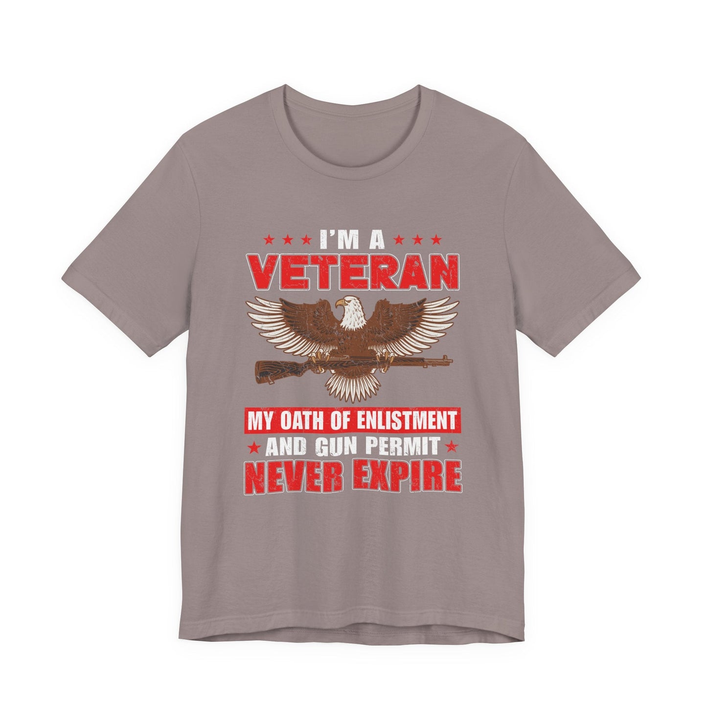 Army Veteran Patriotic Graphic Design Unisex Cotton T-Shirt v35