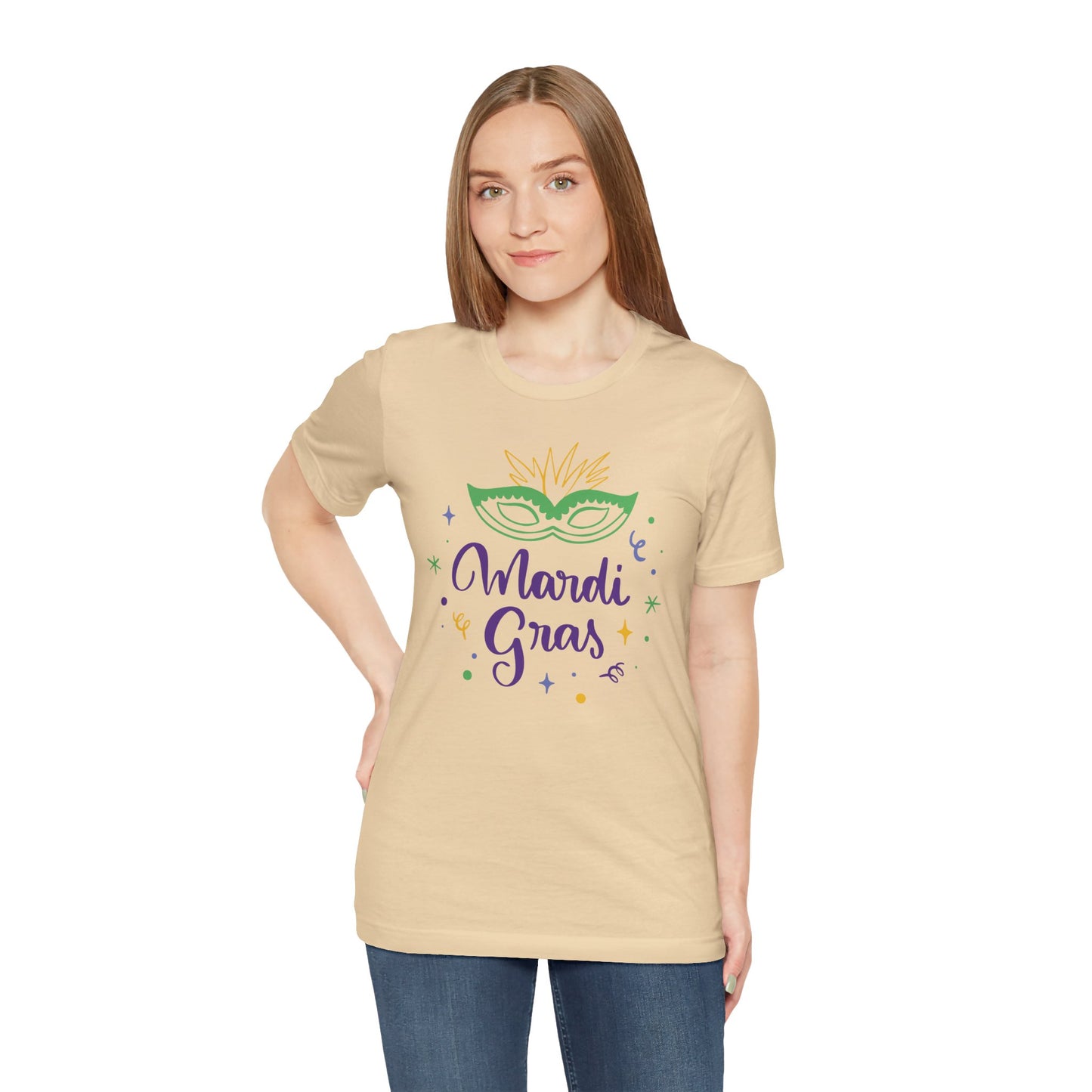 Tee-shirt en coton unisexe pour Mardi Gras