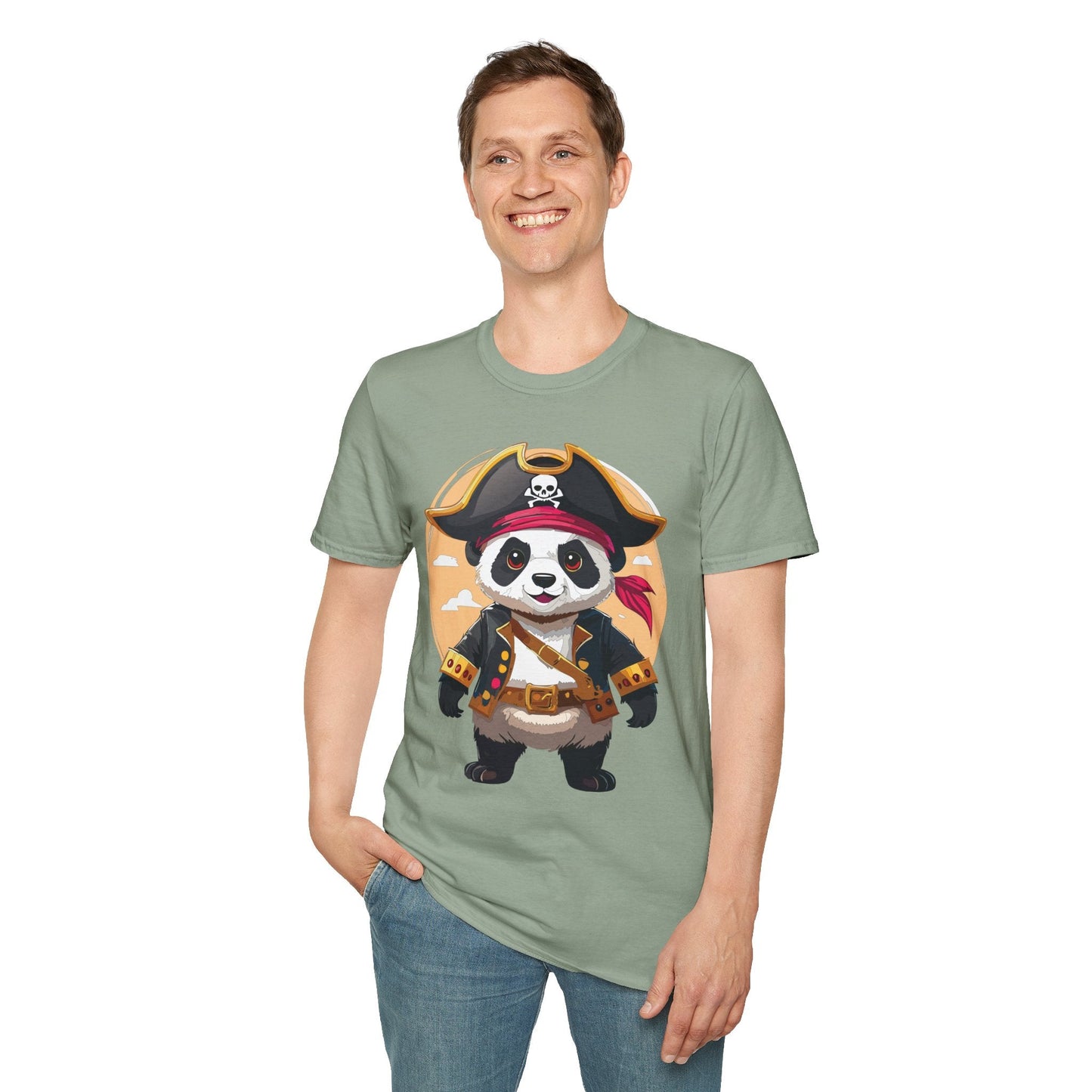 Panda Shirt Unisex T Shirt With Panda Animal Tee Animals Gildan Softstyle 64000 Cotton