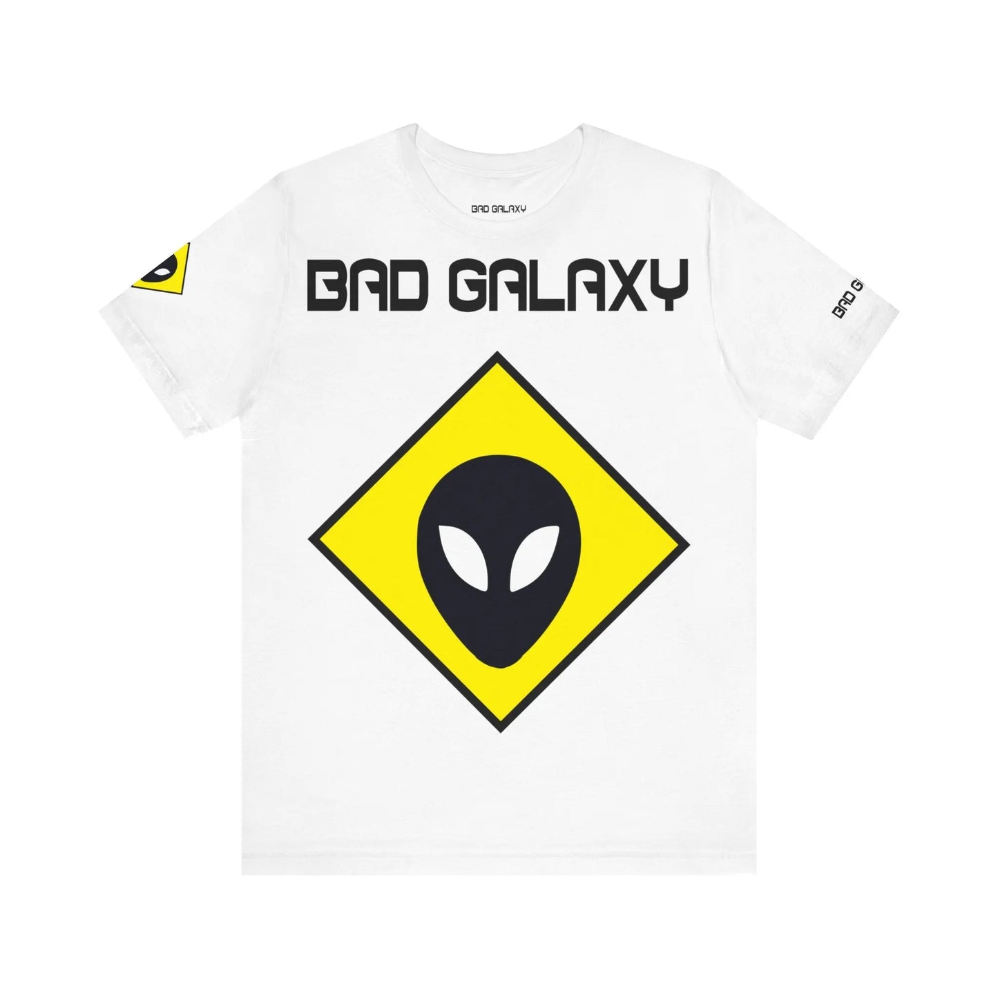 Bad Galaxy Tee Shirt With Alien 100 Percent Cotton Made In USA Eco Friendly Inks