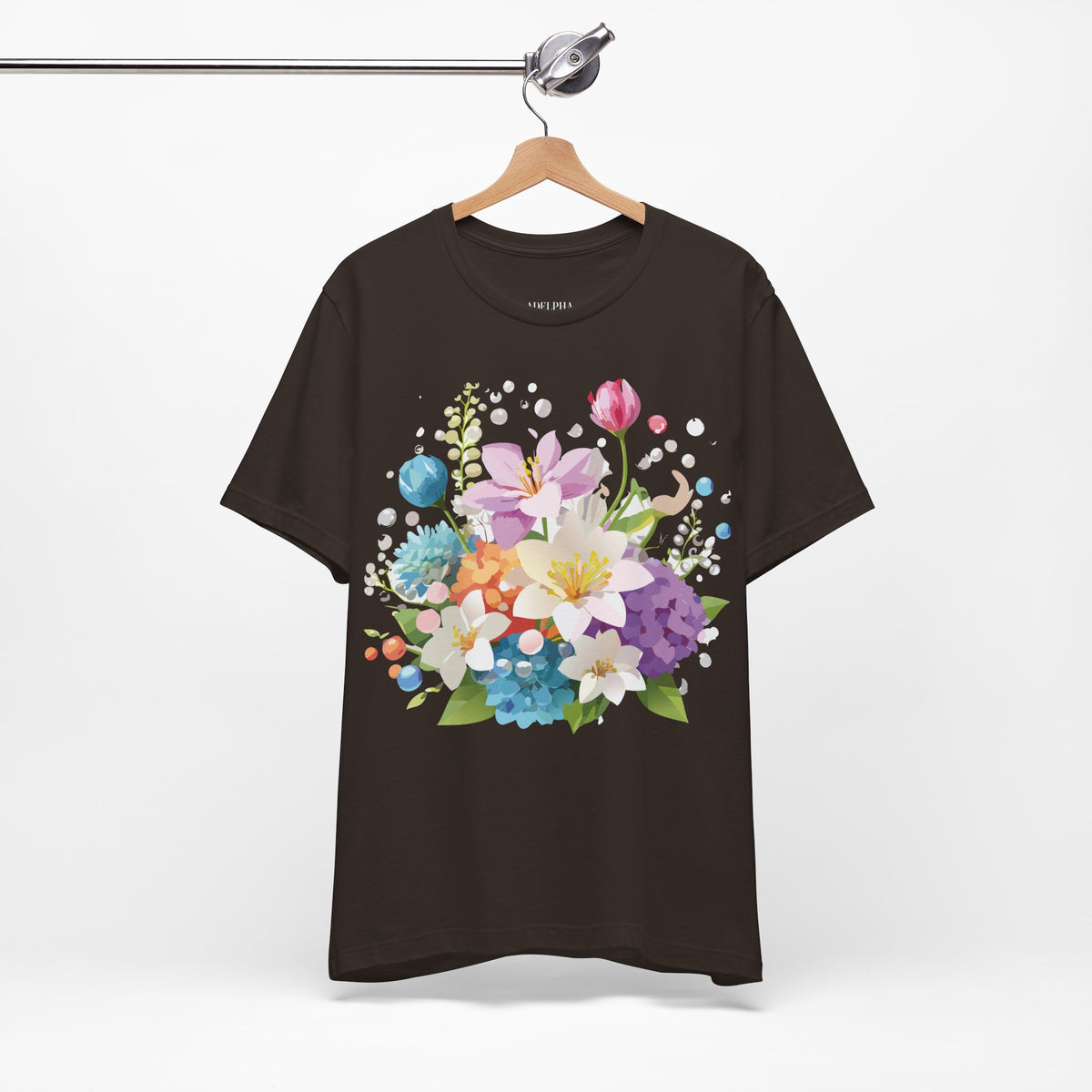 Floral Graphic Tee Shirt - Bella+Canvas Unisex 100 Cotton 3