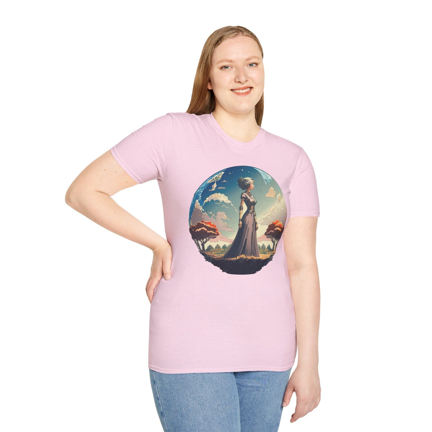 Womens Graphic T Shirt Art Design Tee Gildan Softstyle 64000 Unisex Cotton Short Sleeve