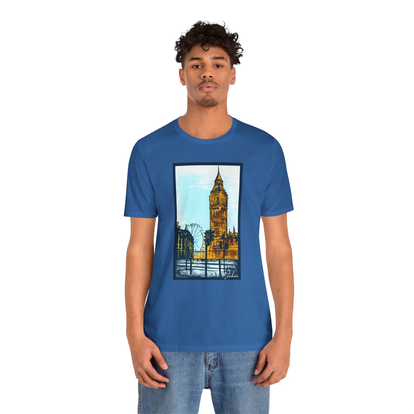 Retro Poster London Graphic Design Tee, London Shirt, Vintage Tees, Art Design T-Shirt, Graphic Tee, Retro Art Shirts