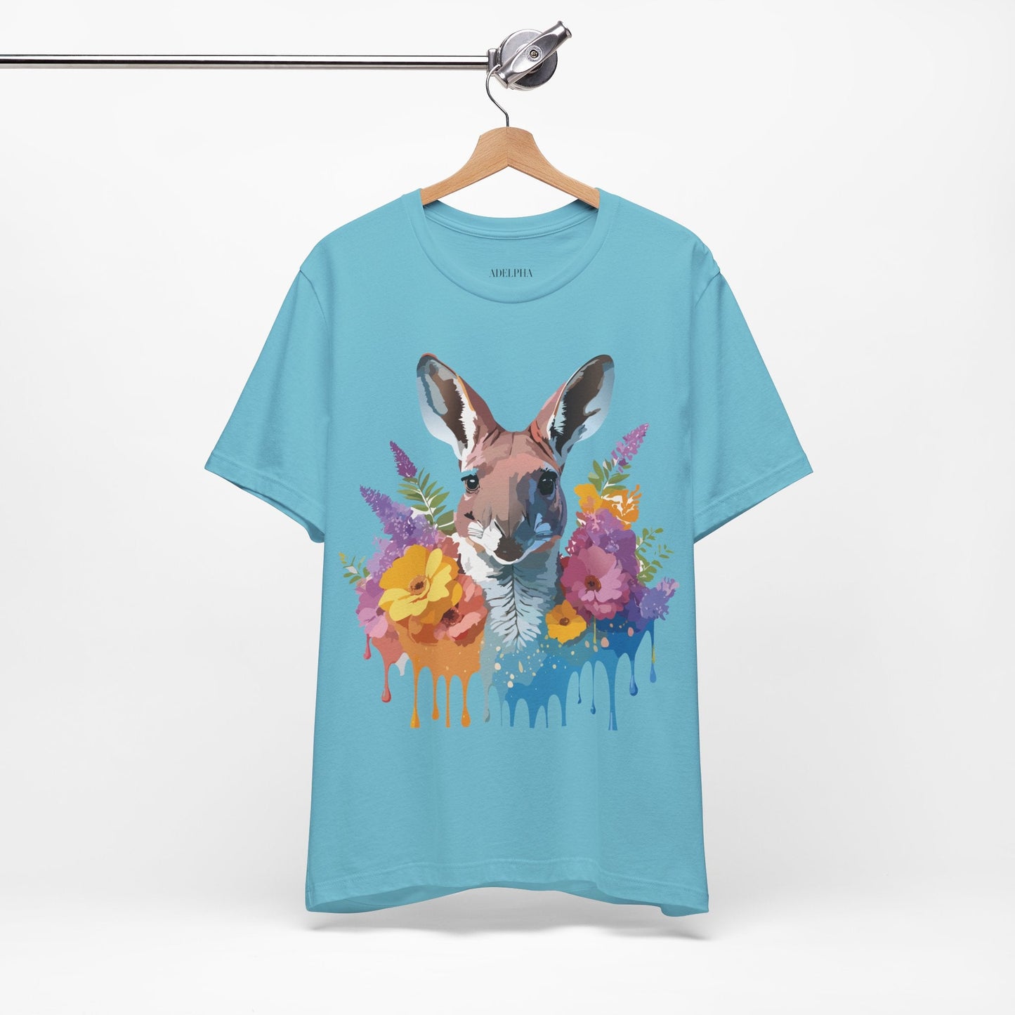 Kangaroo Graphic Unisex 100 Cotton Vintage Animal Artwork Tee 8