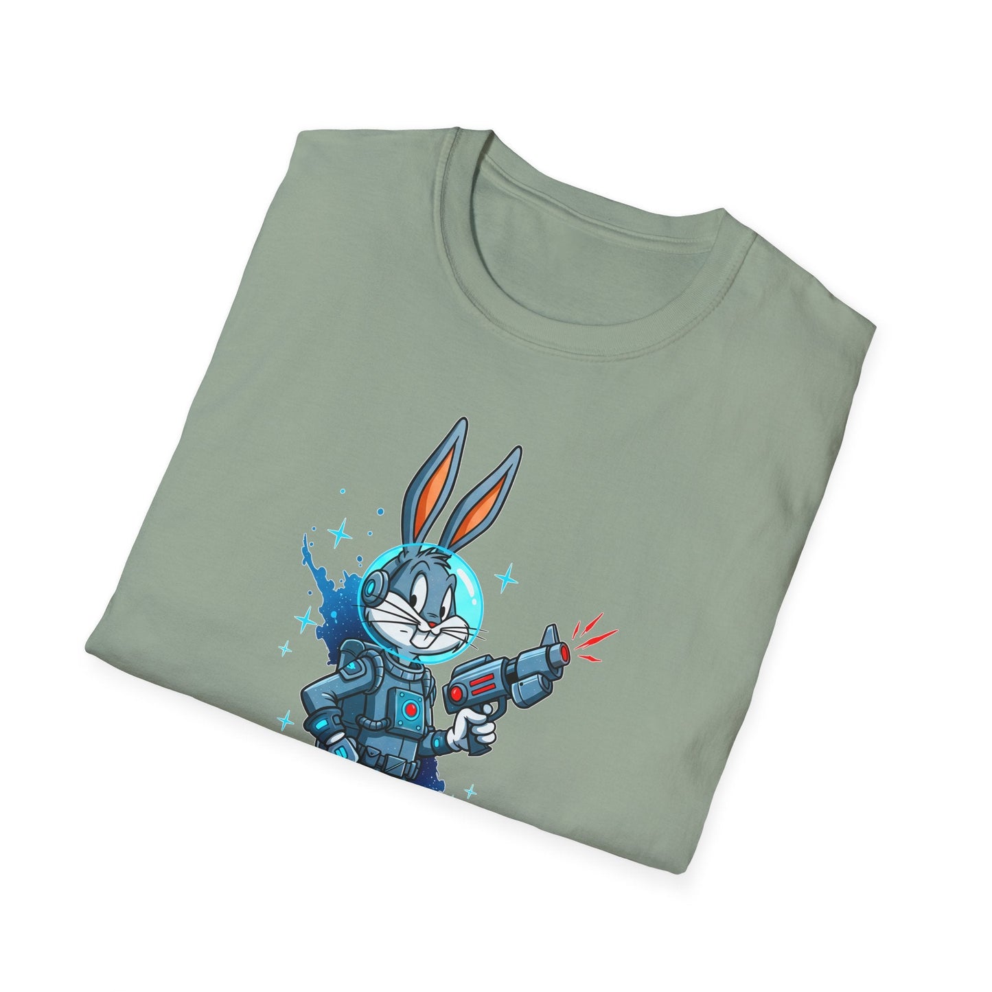 Cartoon Bunny Graphic Unisex Cotton Animal Animation Artwork Design Tee 32