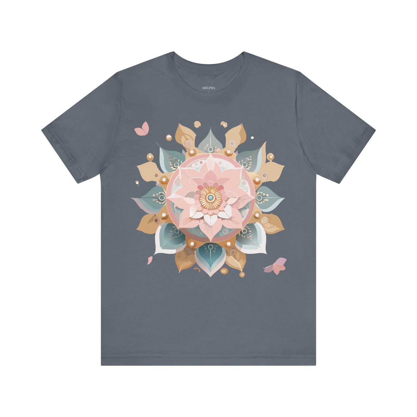 Adelpha Mandala Graphic Tee Unisex Vintage Inspired Art Design Shirt Premium Comfort