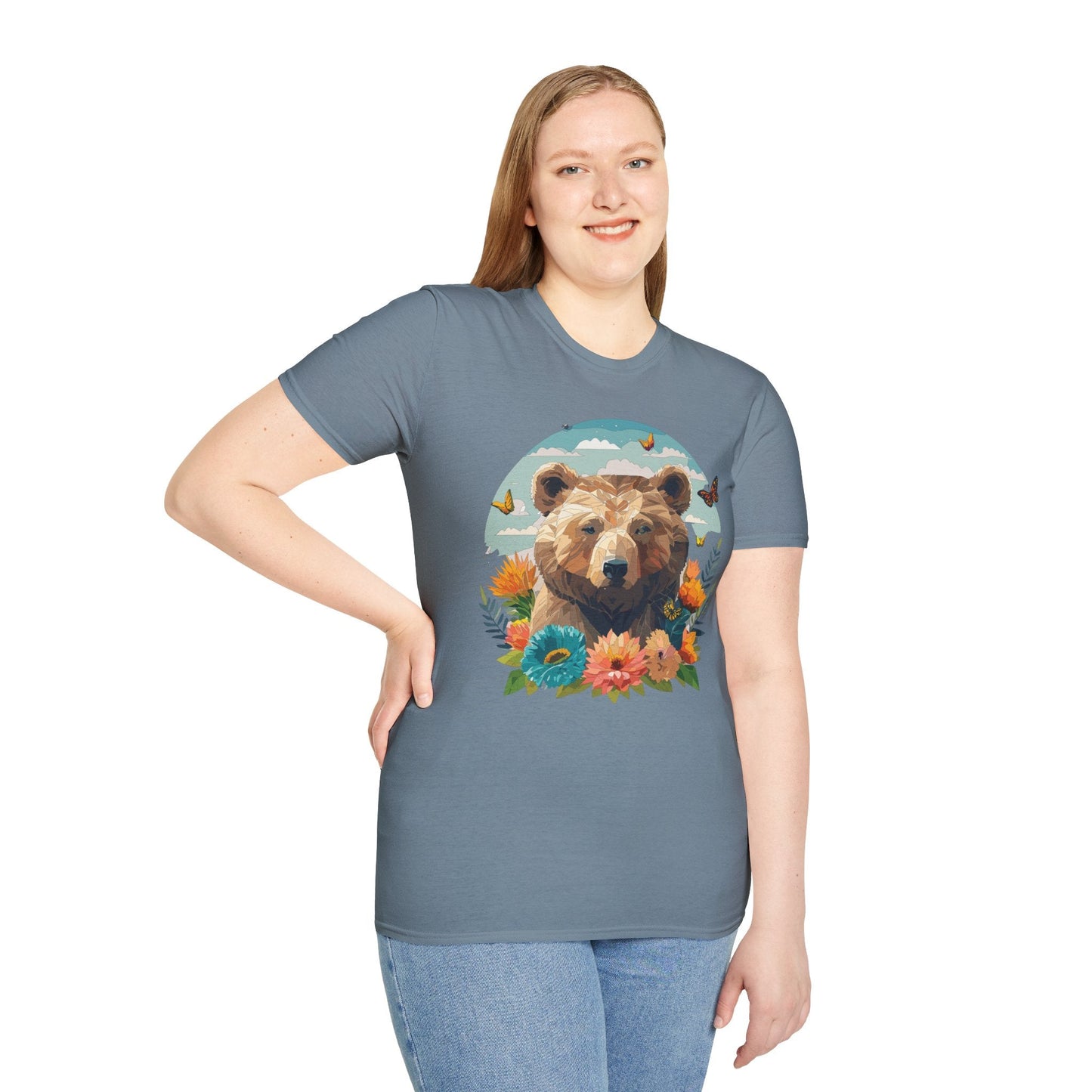 Bear T Shirt Unisex Teddy Bear Tee Softstyle 64000 One Hundred Percent Ring Spun Cotton Short Sleeve