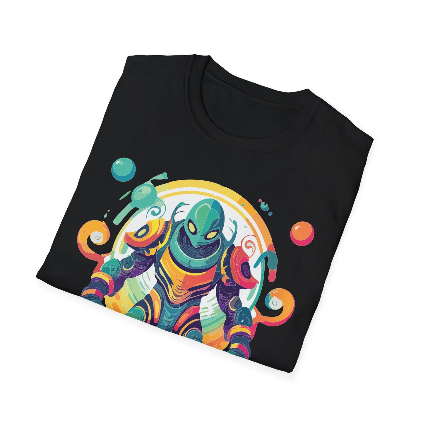 Cosmos Alien T Shirt Unisex Softstyle 64000 with Art Design Durable Comfort Artwork Tee